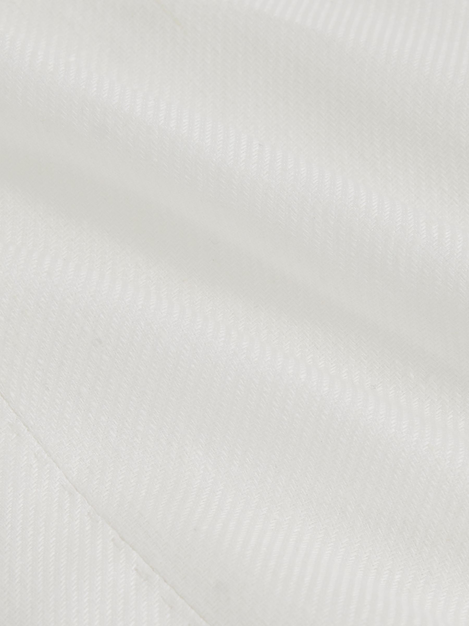 Slim Fit Lyocell Linen Single Breasted Suit Blazer in White - Image 8 of 8