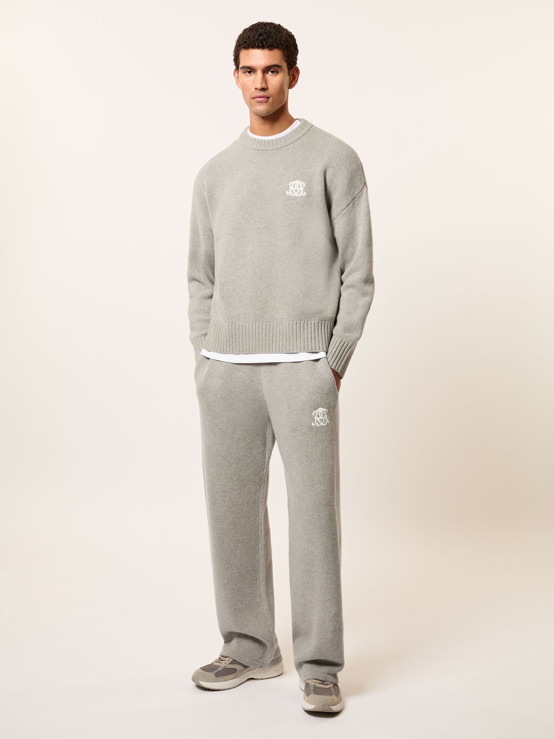 Joggers in Grey Melange - Image 1 of 7 Joggers in Grey Melange - Image 1 of 7
