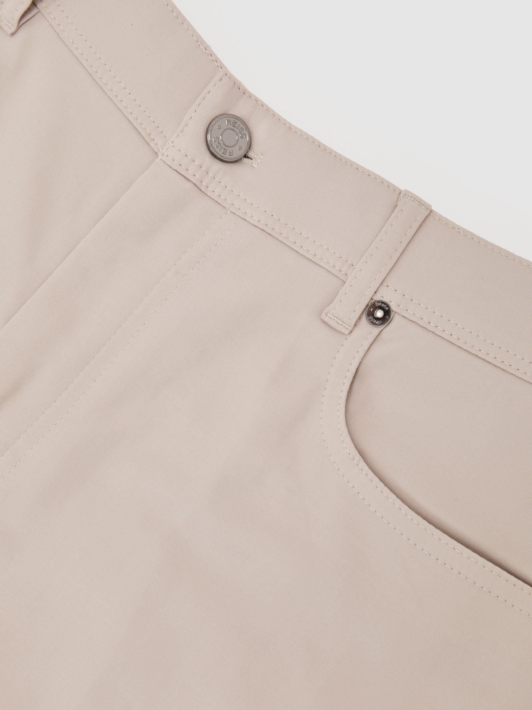 Slim-Fit Five-Pocket Trousers in Stone - Image 6 of 6