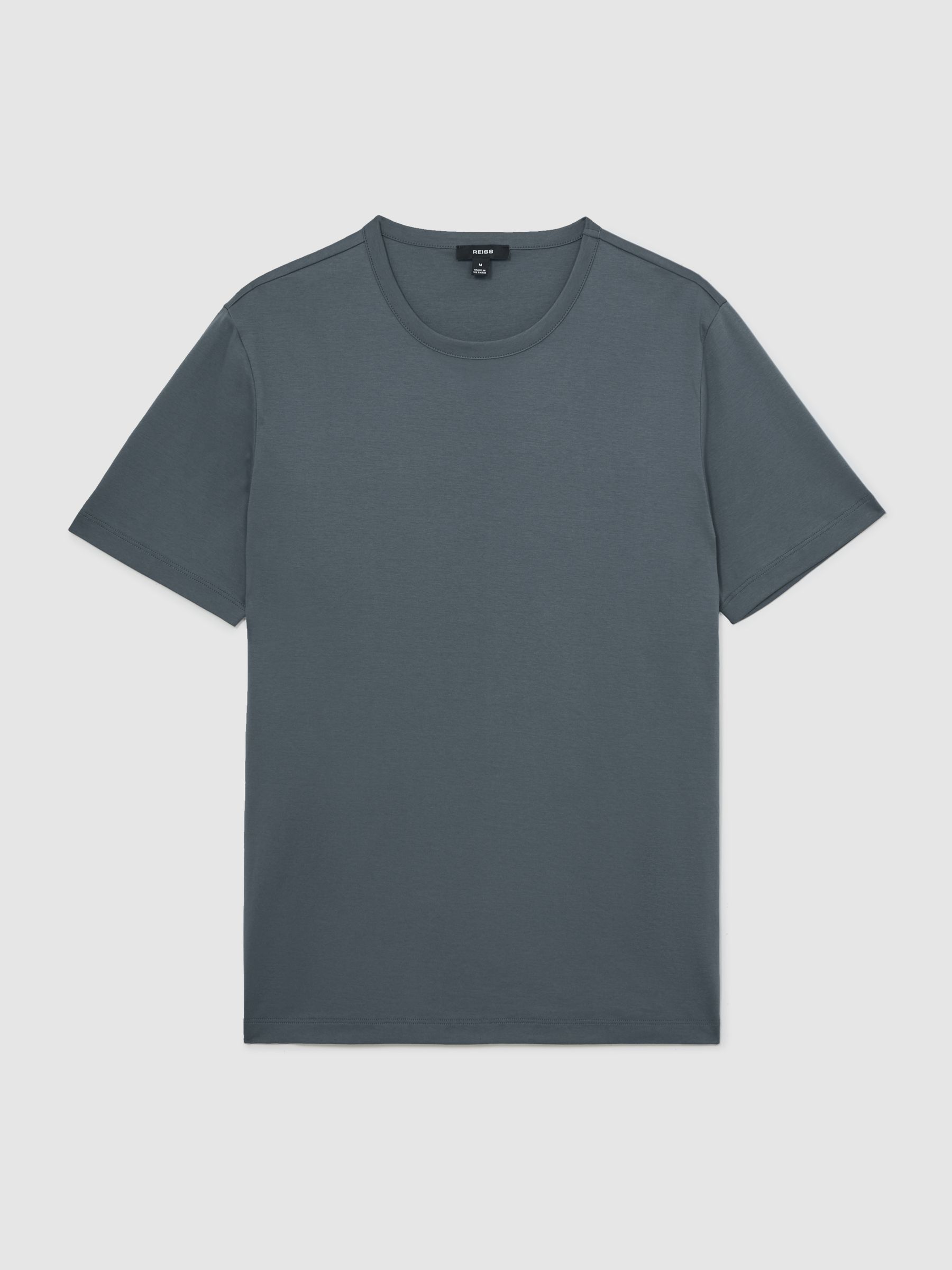 Airwater-Cotton Crew-Neck T-Shirt in Airforce Blue - Image 2 of 6