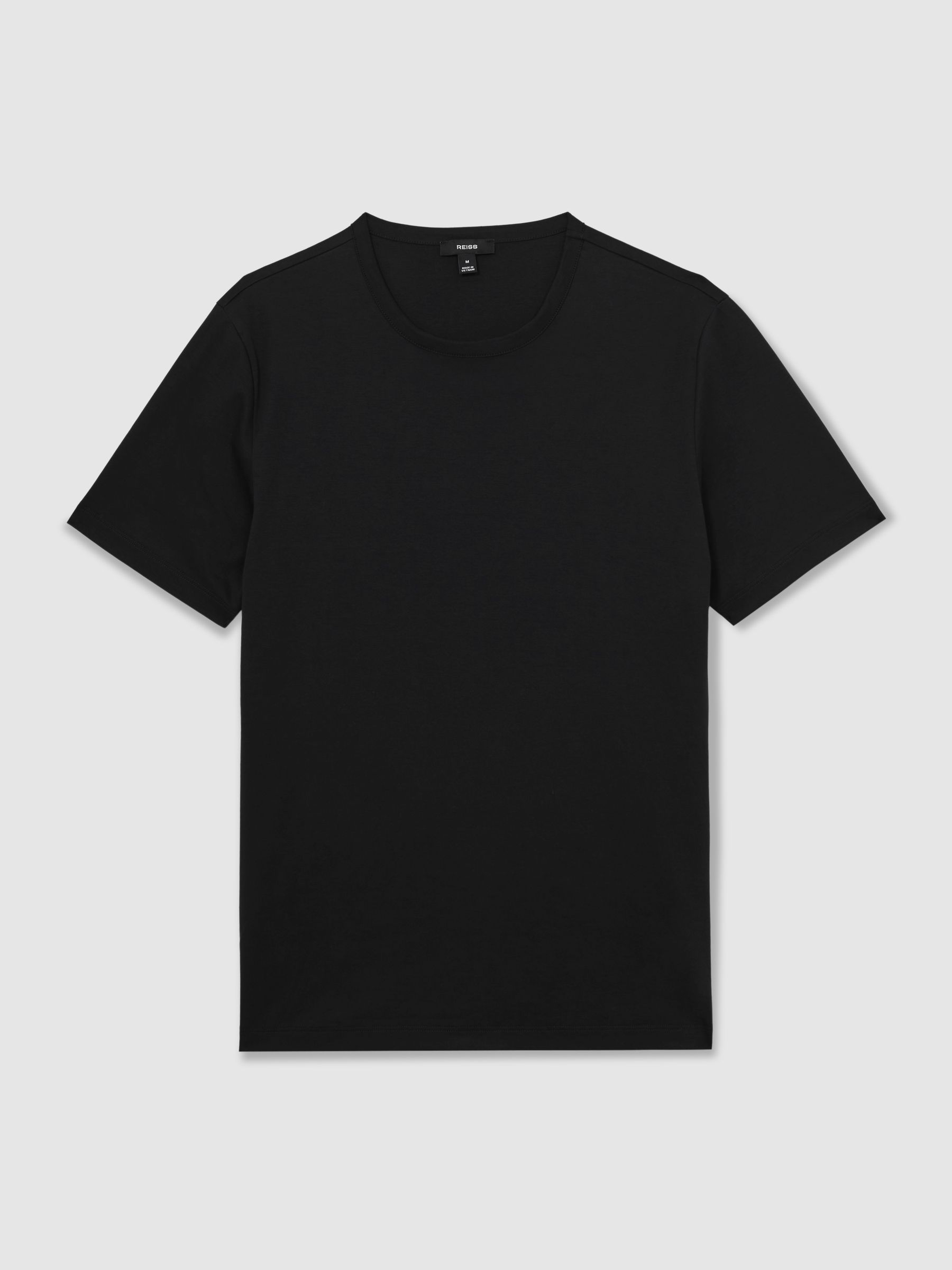 Airwater-Cotton Crew-Neck T-Shirt in Black - Image 2 of 7