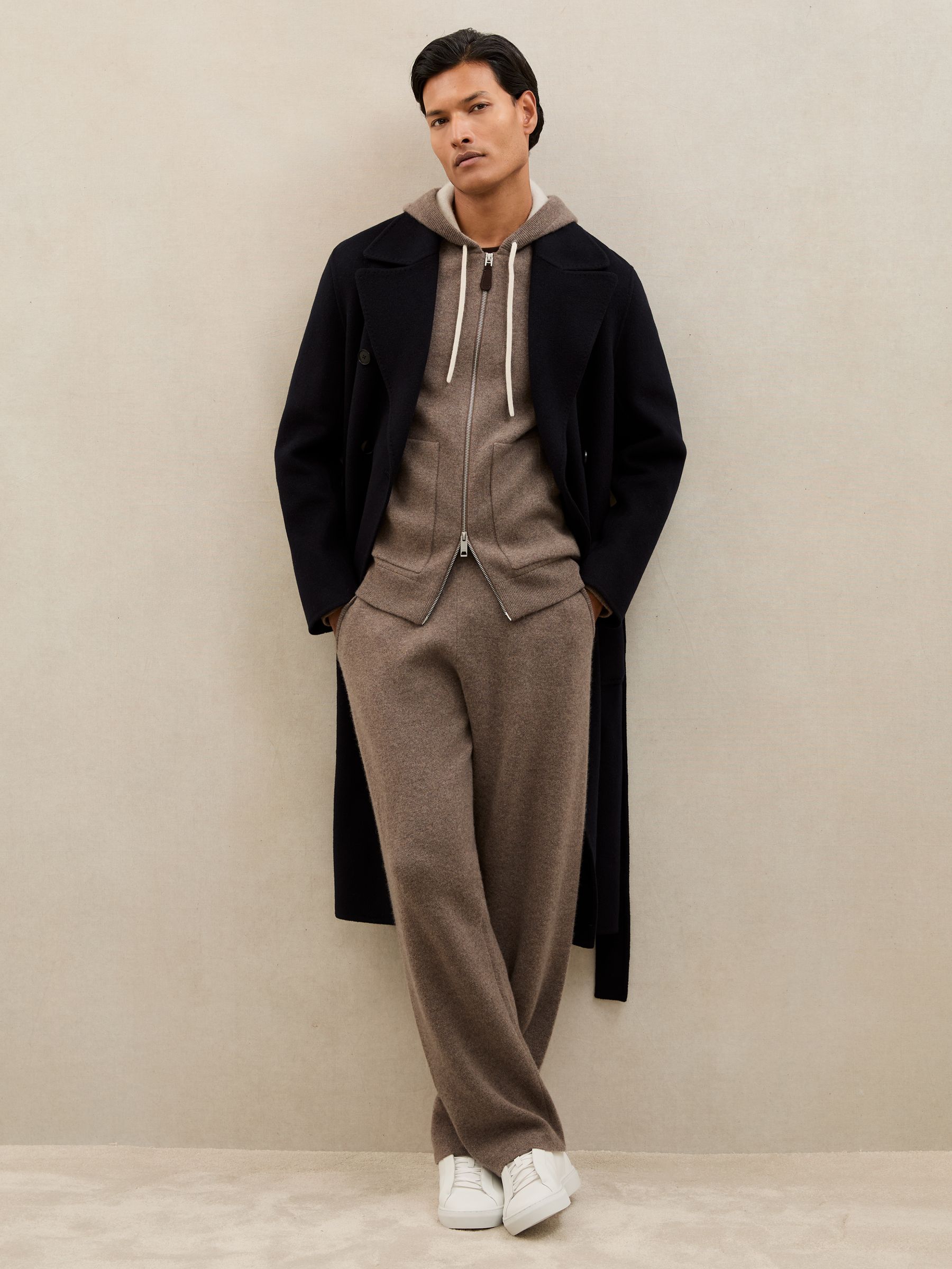 Joggers in Mouse Brown Melange - Image 6 of 7