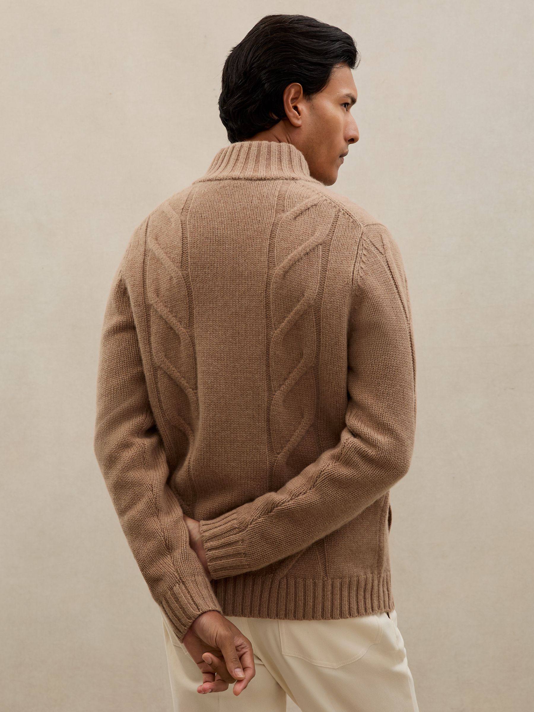 Cardigan in Camel Brown - Image 5 of 6