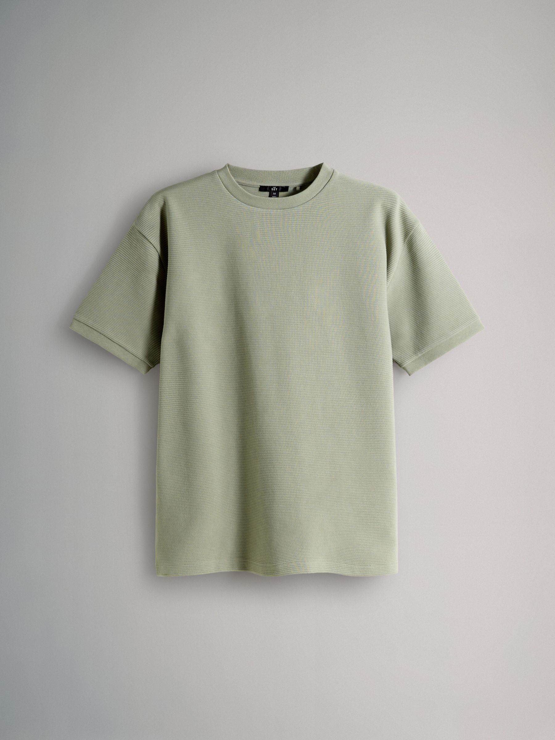 2 Pack Cotton Relaxed Fit Crew Neck TShirt Blue/Green - Image 2 of 5