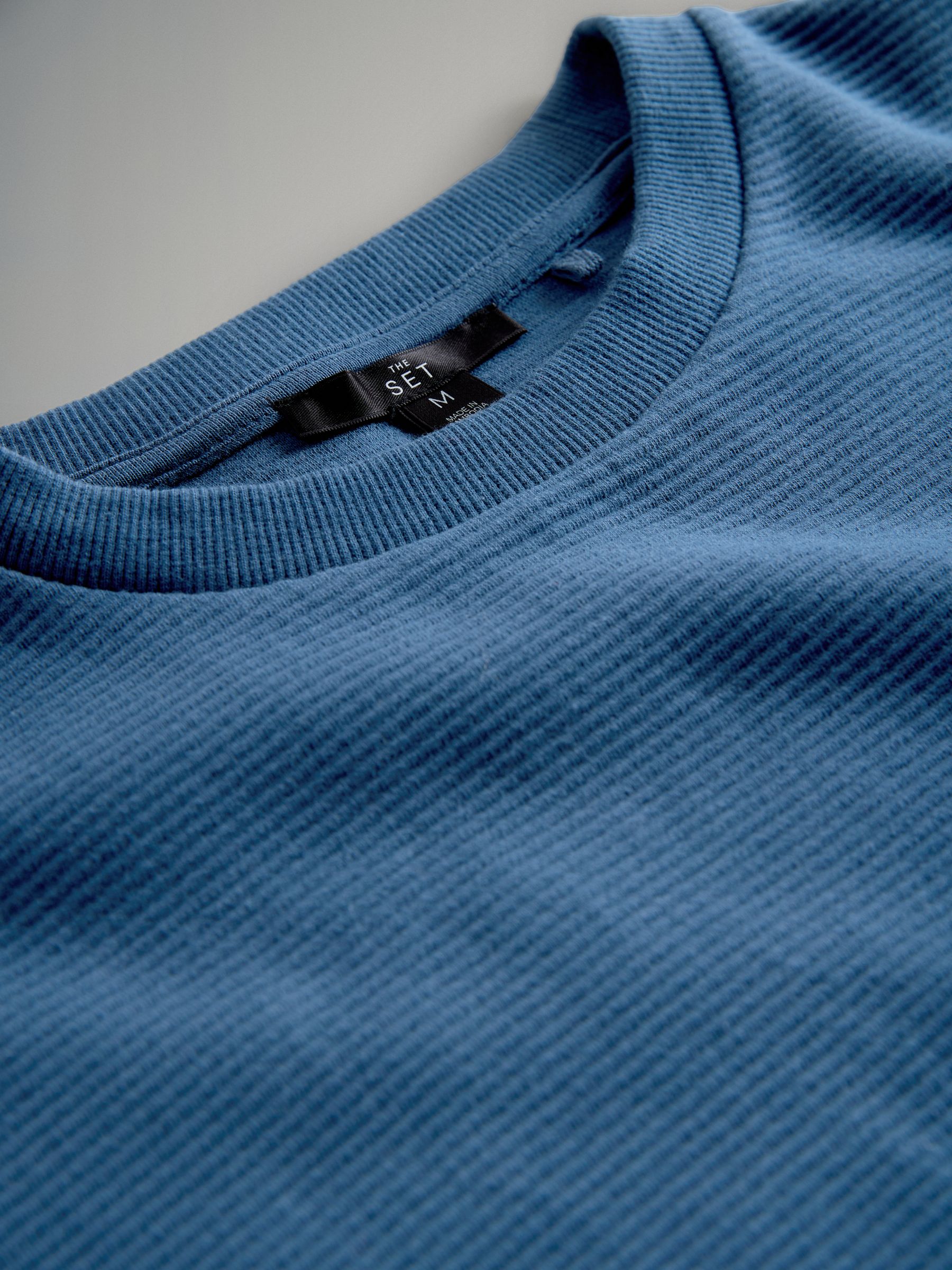 2 Pack Cotton Relaxed Fit Crew Neck TShirt Blue/Green - Image 5 of 5