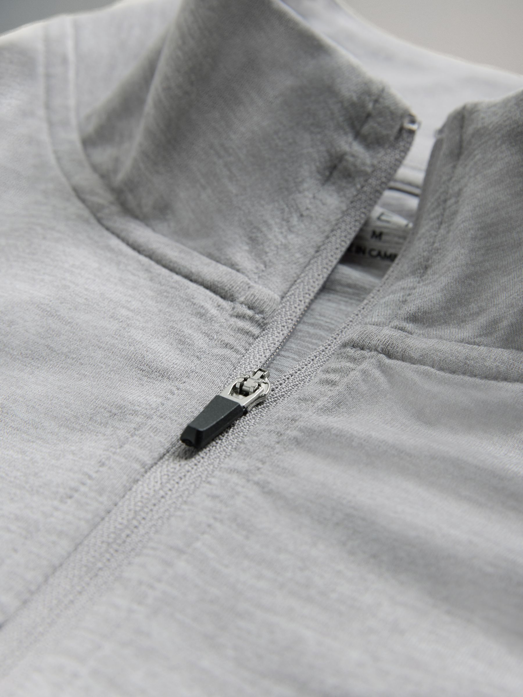 2 Pack Activewear Zip Neck Tops Grey/Navy - Image 5 of 5