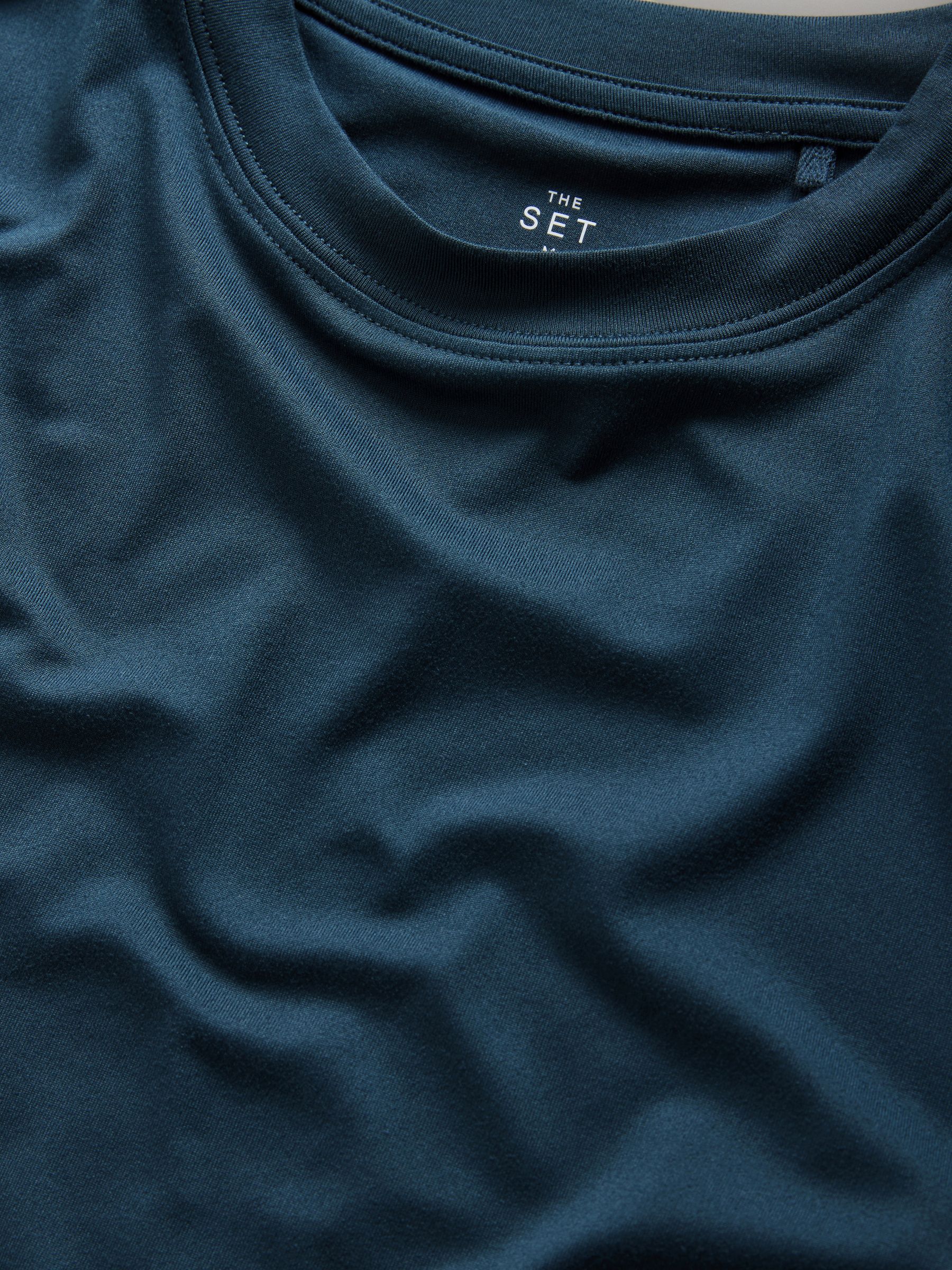 3 Pack Activewear Crew Neck T-Shirts Grey/Navy - Image 6 of 6