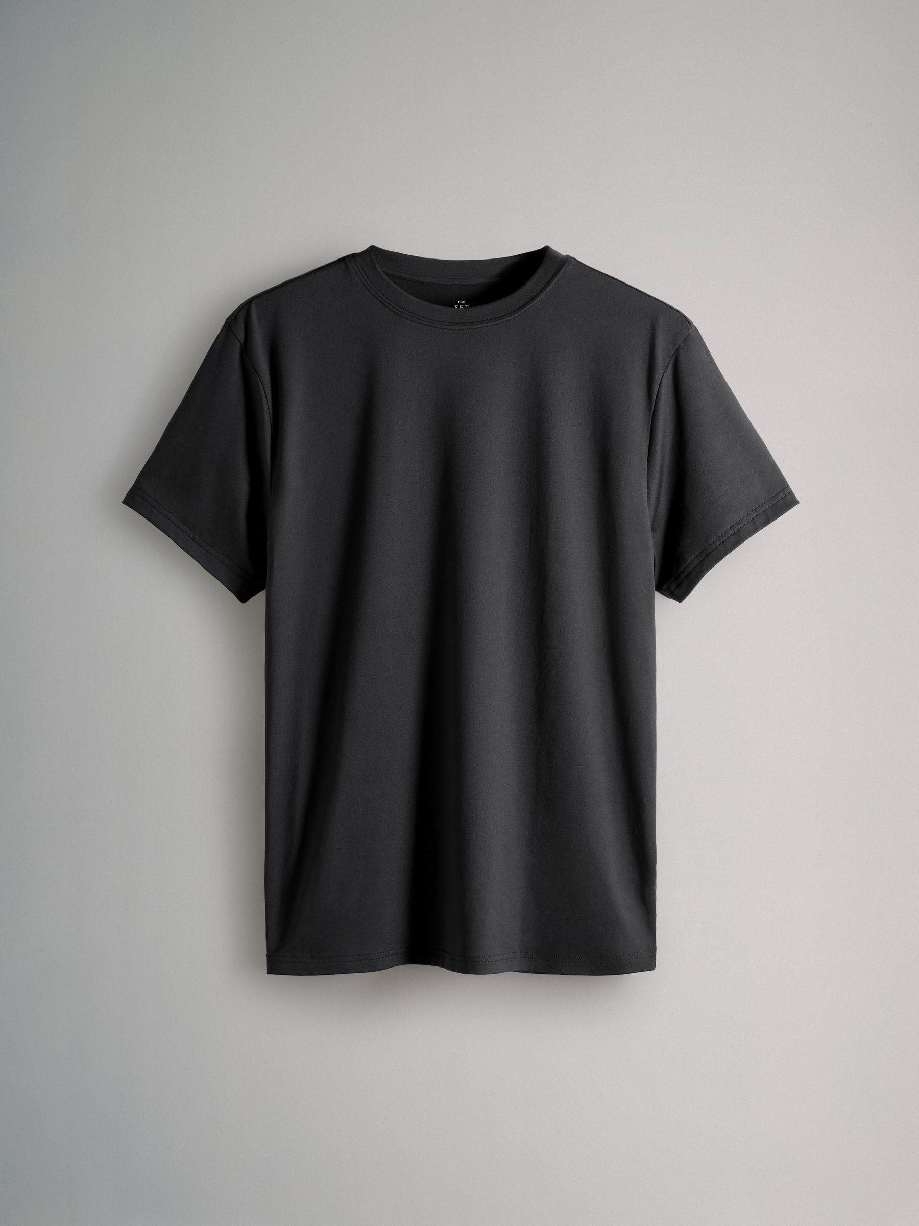 3 Pack Activewear Crew Neck T-Shirts Black/Green/ Brown - Image 4 of 6