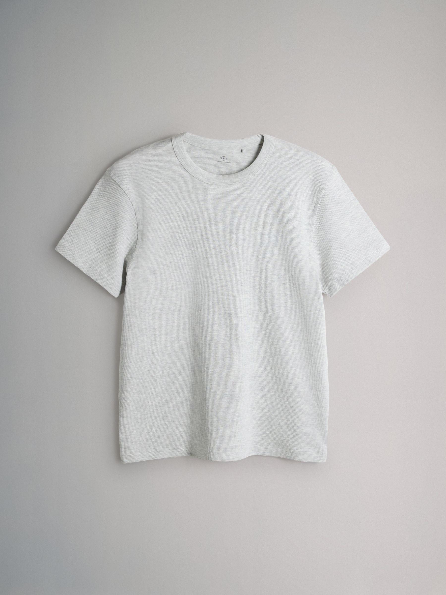 4 Pack Regular Fit Crew Neck Waffle TShirts Blue/White - Image 5 of 6