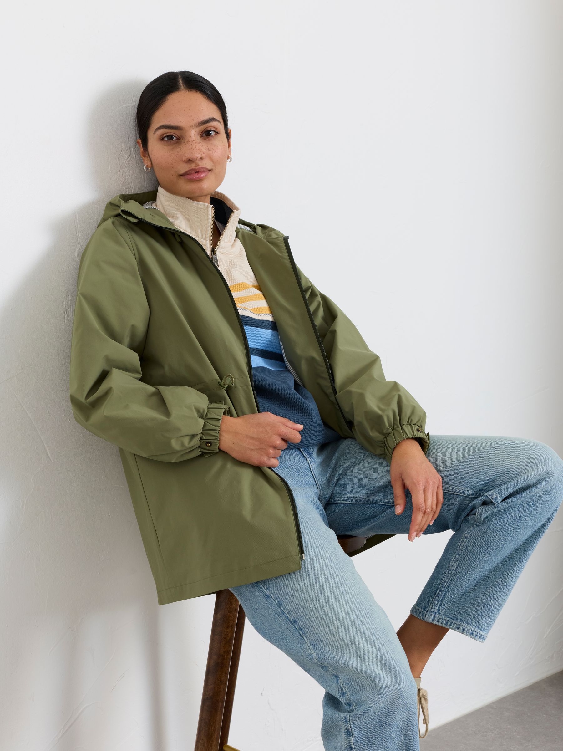 Eden Khaki Green Regular Raincoat - Image 3 of 7