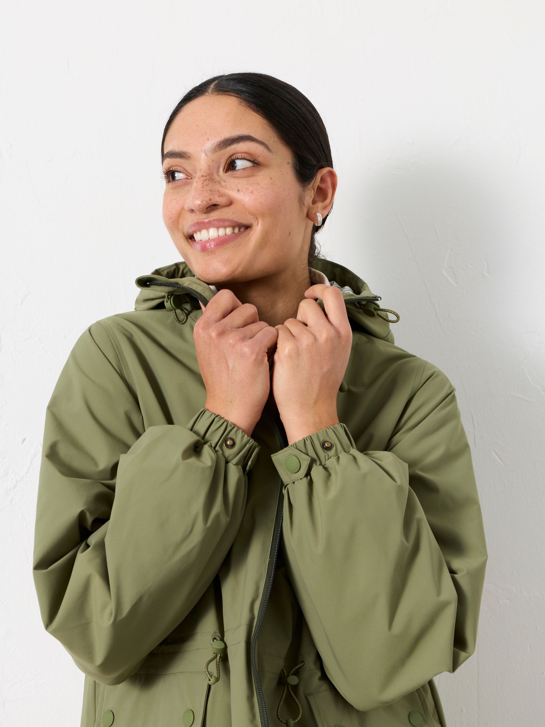 Eden Khaki Green Regular Raincoat - Image 4 of 7