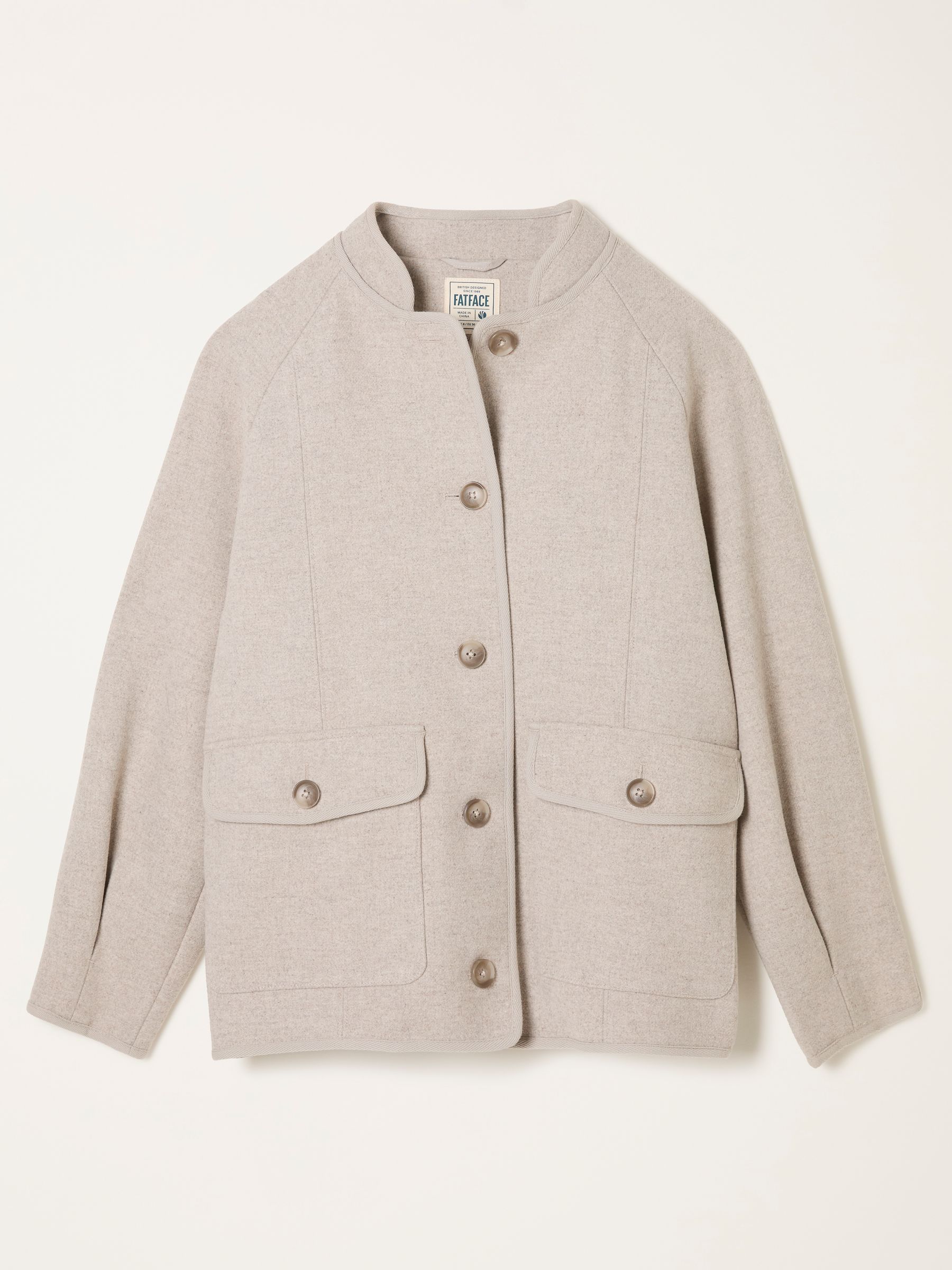 Orla Natural Regular Wool Jacket | FatFace USA