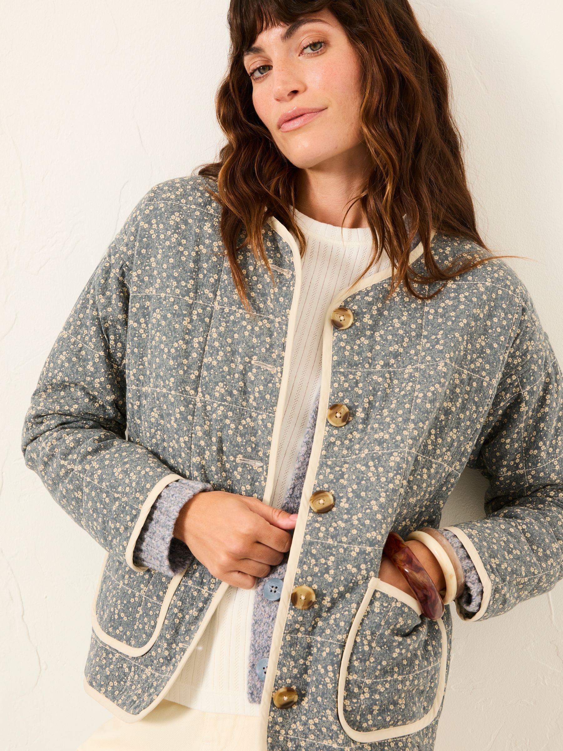Milly Ditsy Ditsy Quilted Jacket - Image 4 of 5