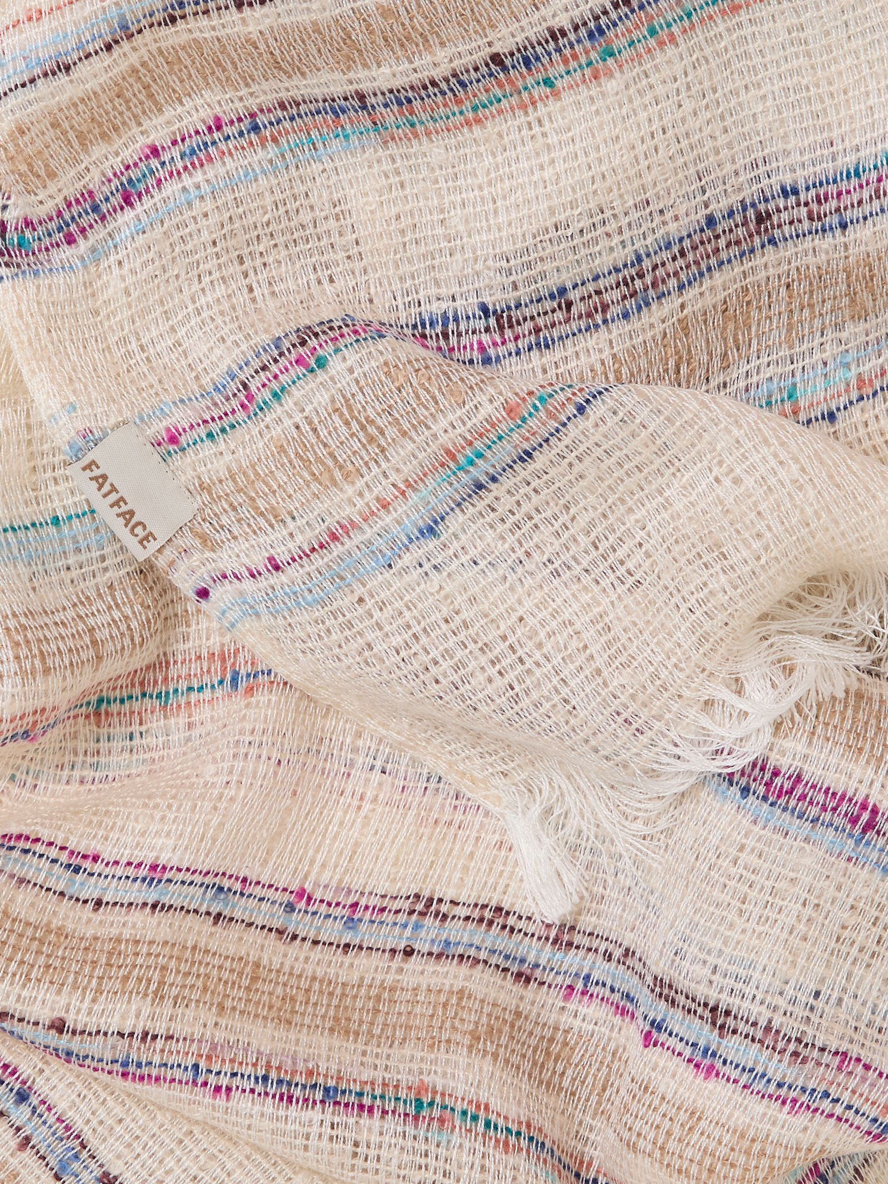 Natural Stripe Festival Scarf - Image 2 of 2