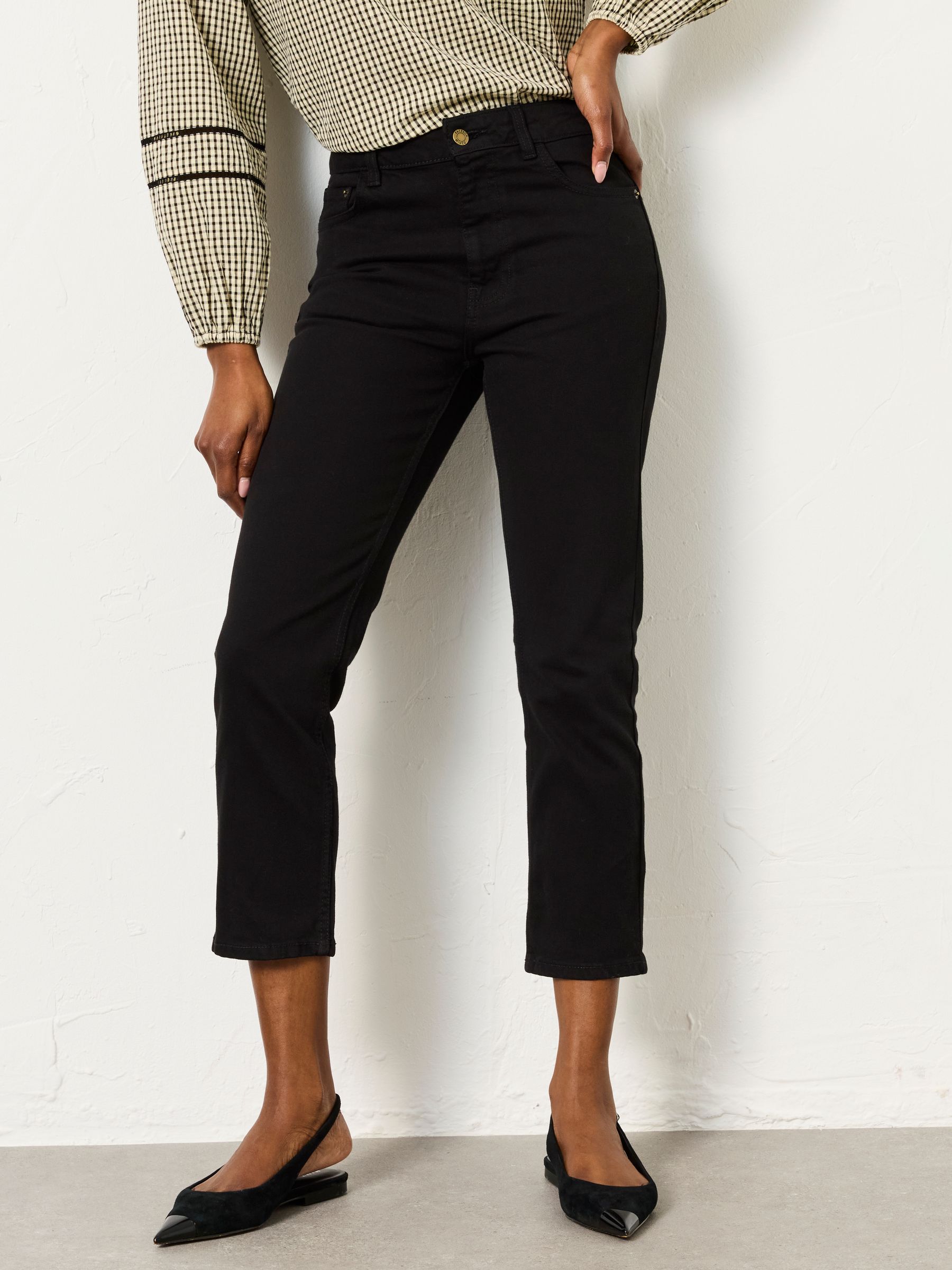 Whitby Black Slim Capri Jeans - Image 1 of 8