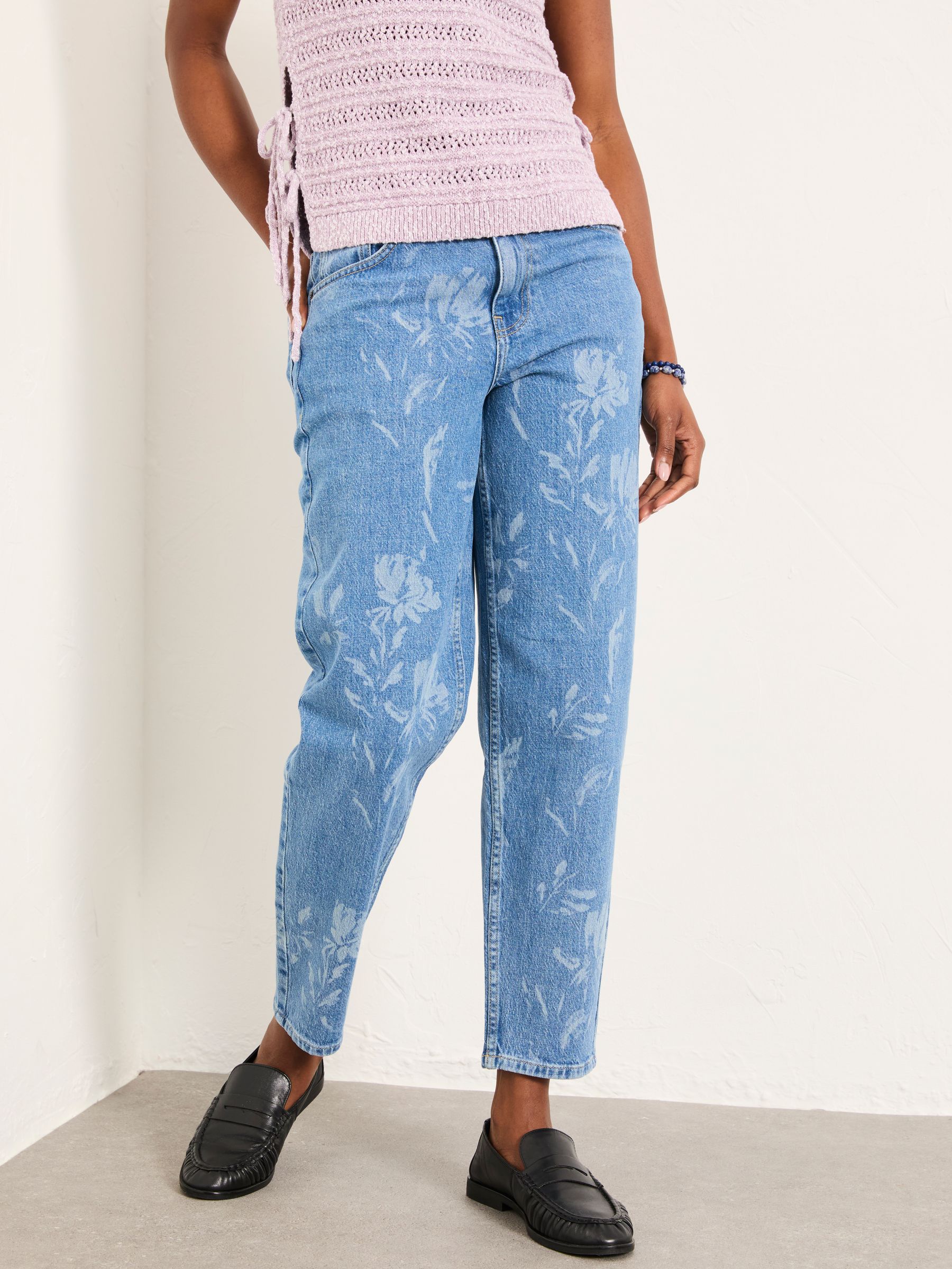 Marlow Blue Denim Taper Leg Jeans - Image 1 of 7