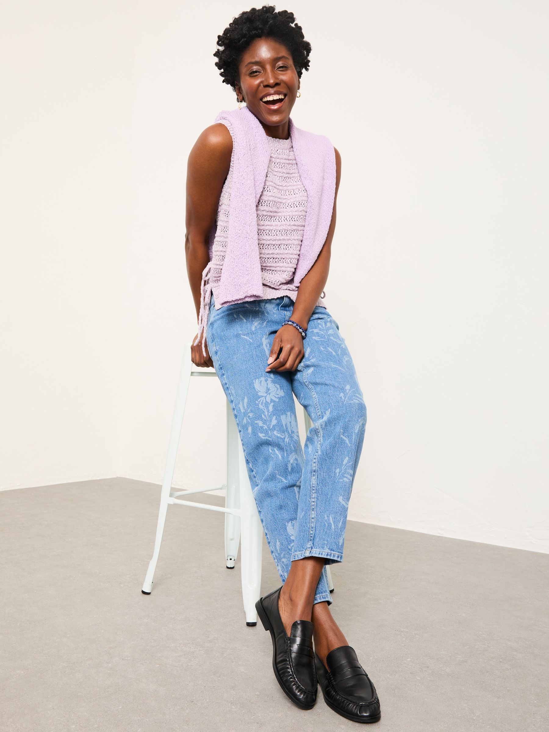 Marlow Blue Denim Taper Leg Jeans - Image 5 of 7