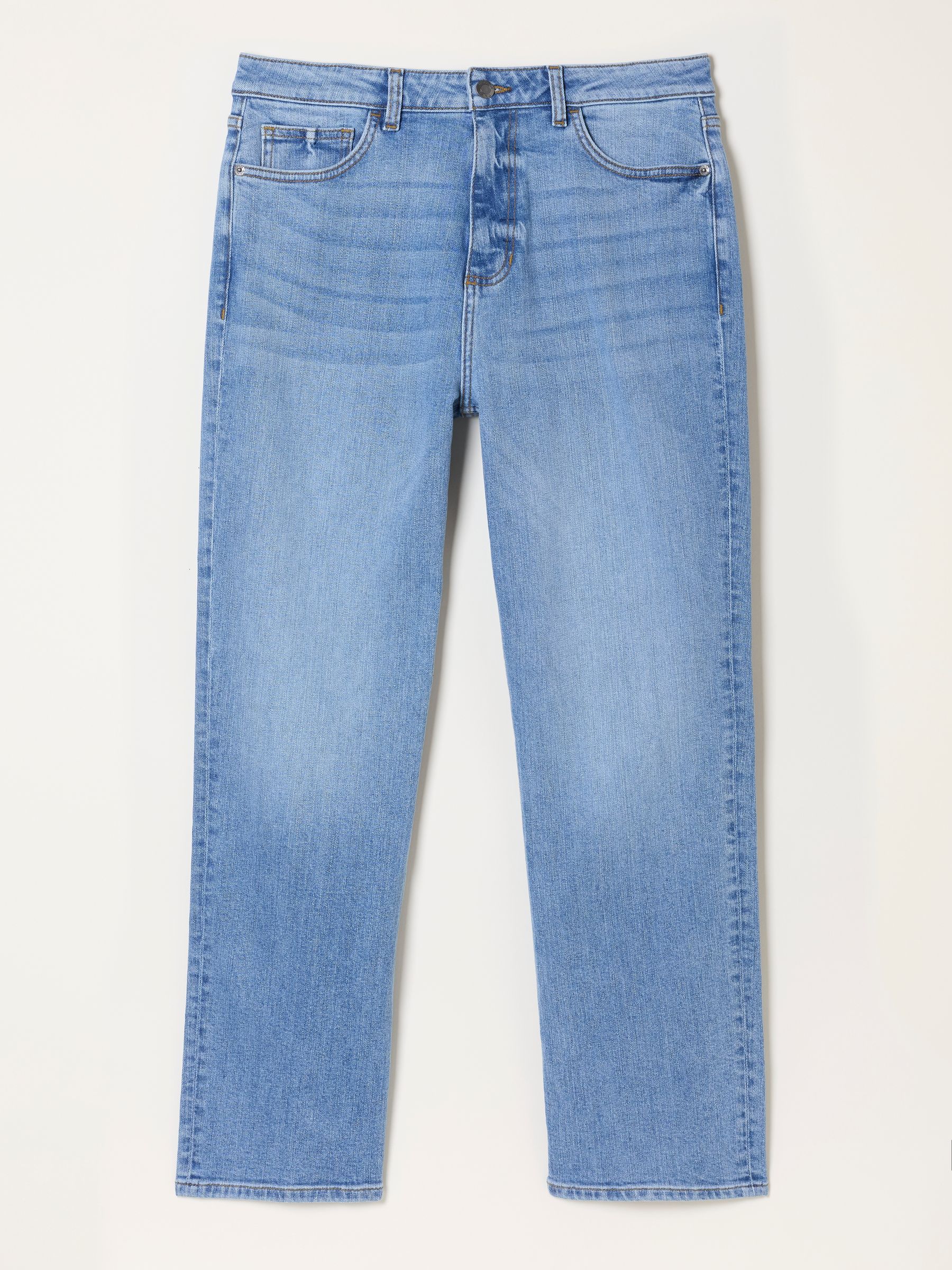 Carmel Bleach Denim Comfort Straight Jeans | FatFace USA