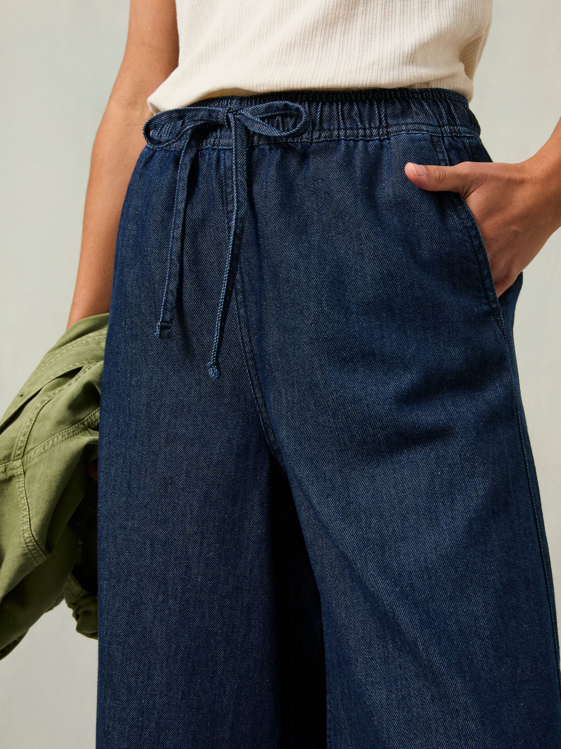 Connie Rinse Wash Wide Leg Culotte - Image 4 of 8