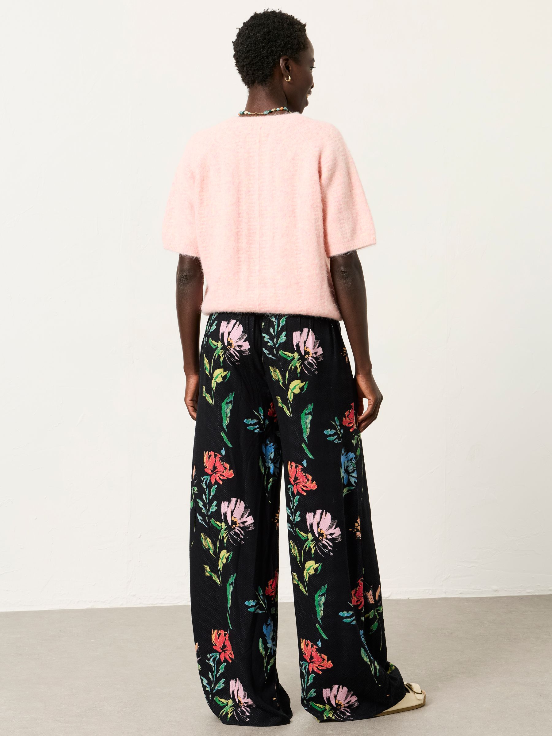 Zelda painted floral Wide Leg Trouser - Image 2 of 6