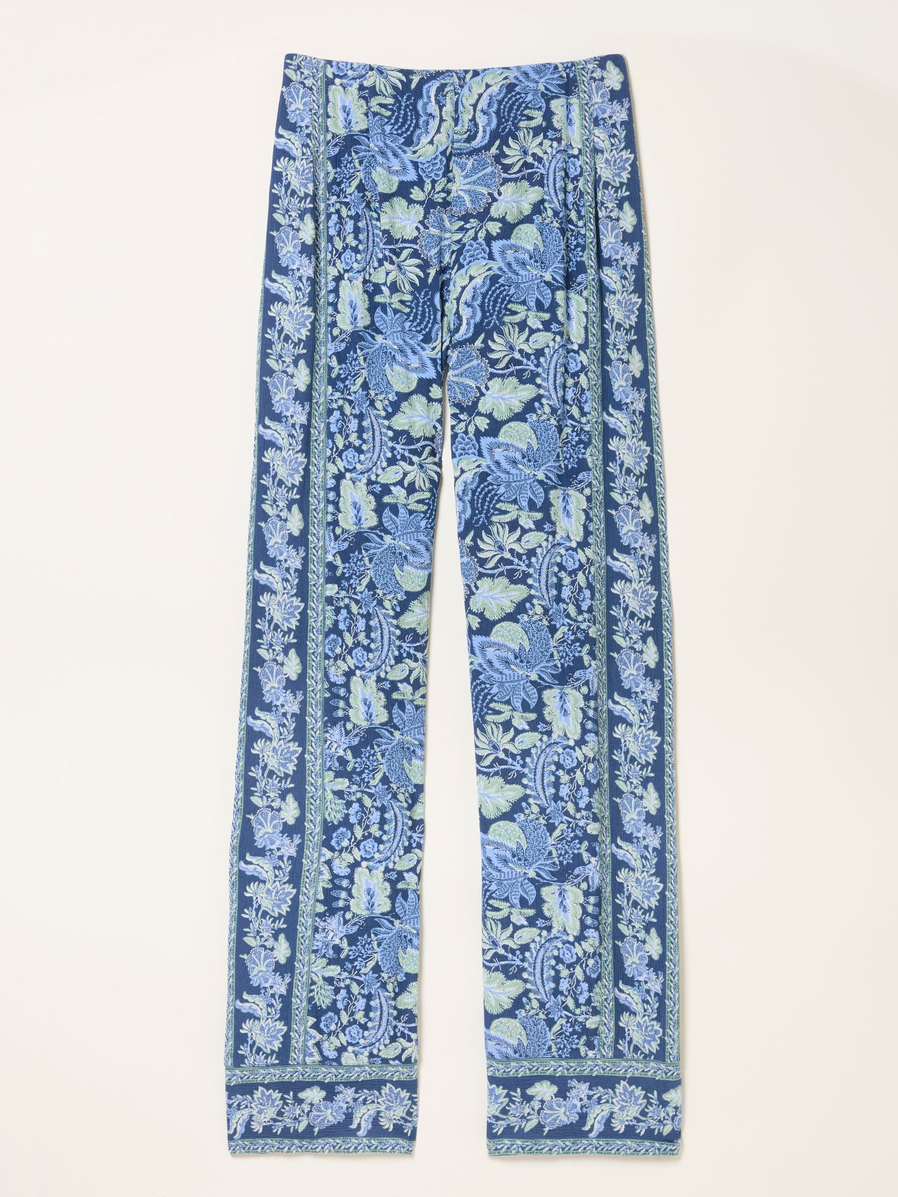 Ines Woodblock Bloom Wide Leg Trousers - Image 7 of 7