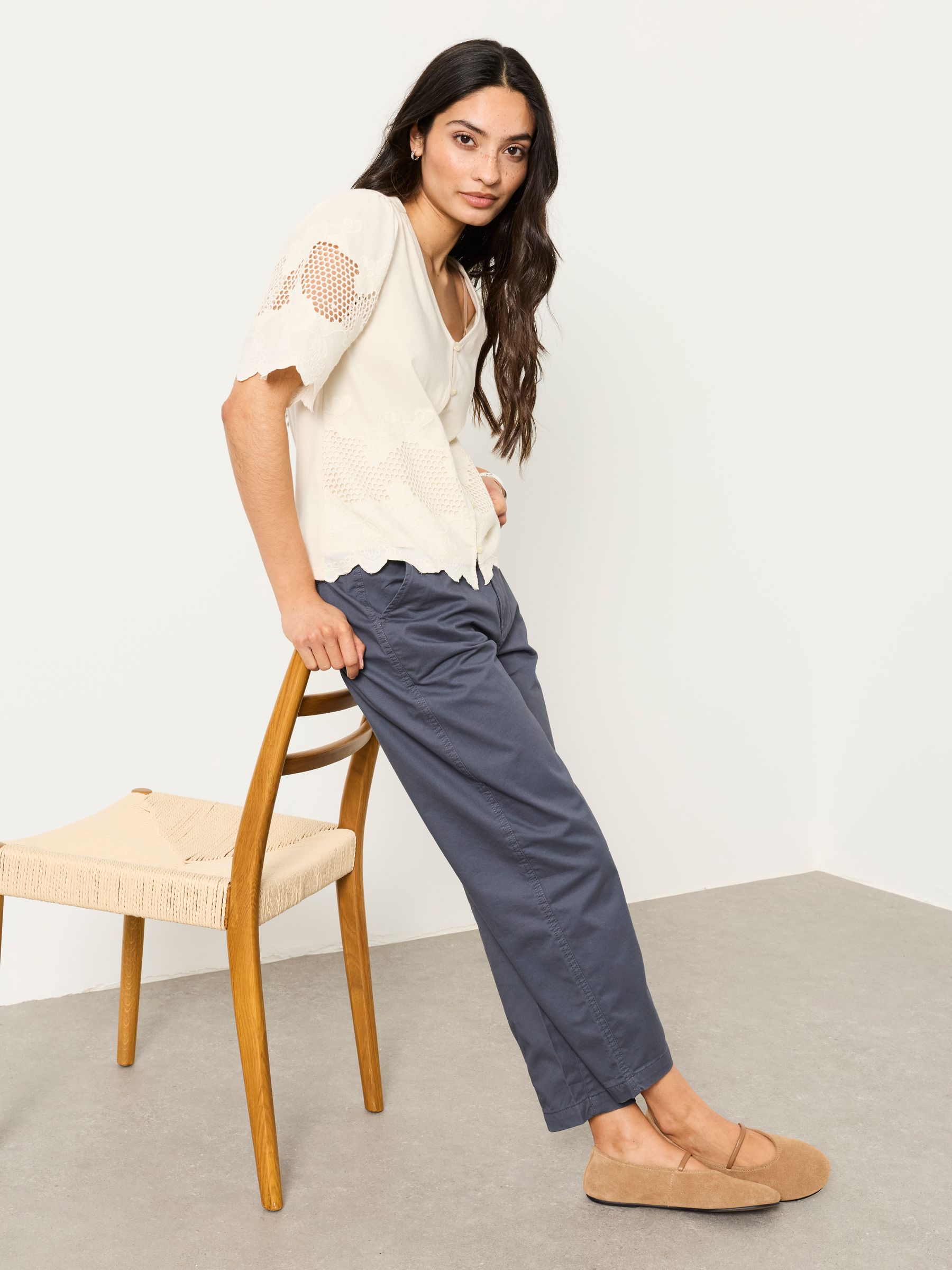 Blazey Slate Grey Tapered Chino Trouser - Image 4 of 6