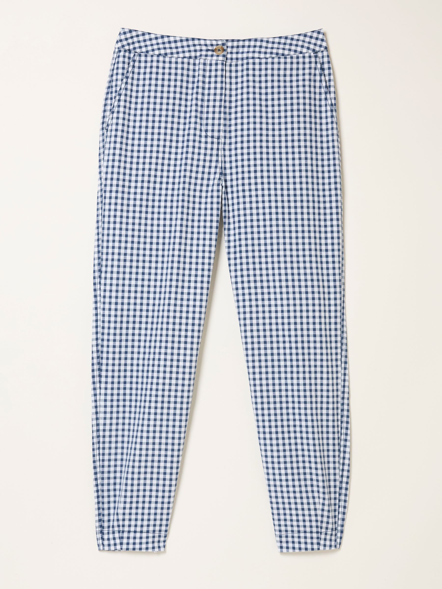 Blue Gingham Tapered Trouser - Image 7 of 7