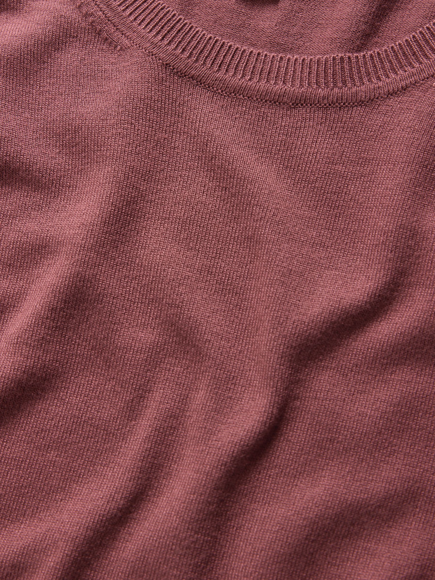 Plum/Dark Pink/Brown Fine Knit T-Shirts 3 Pack - Image 6 of 6