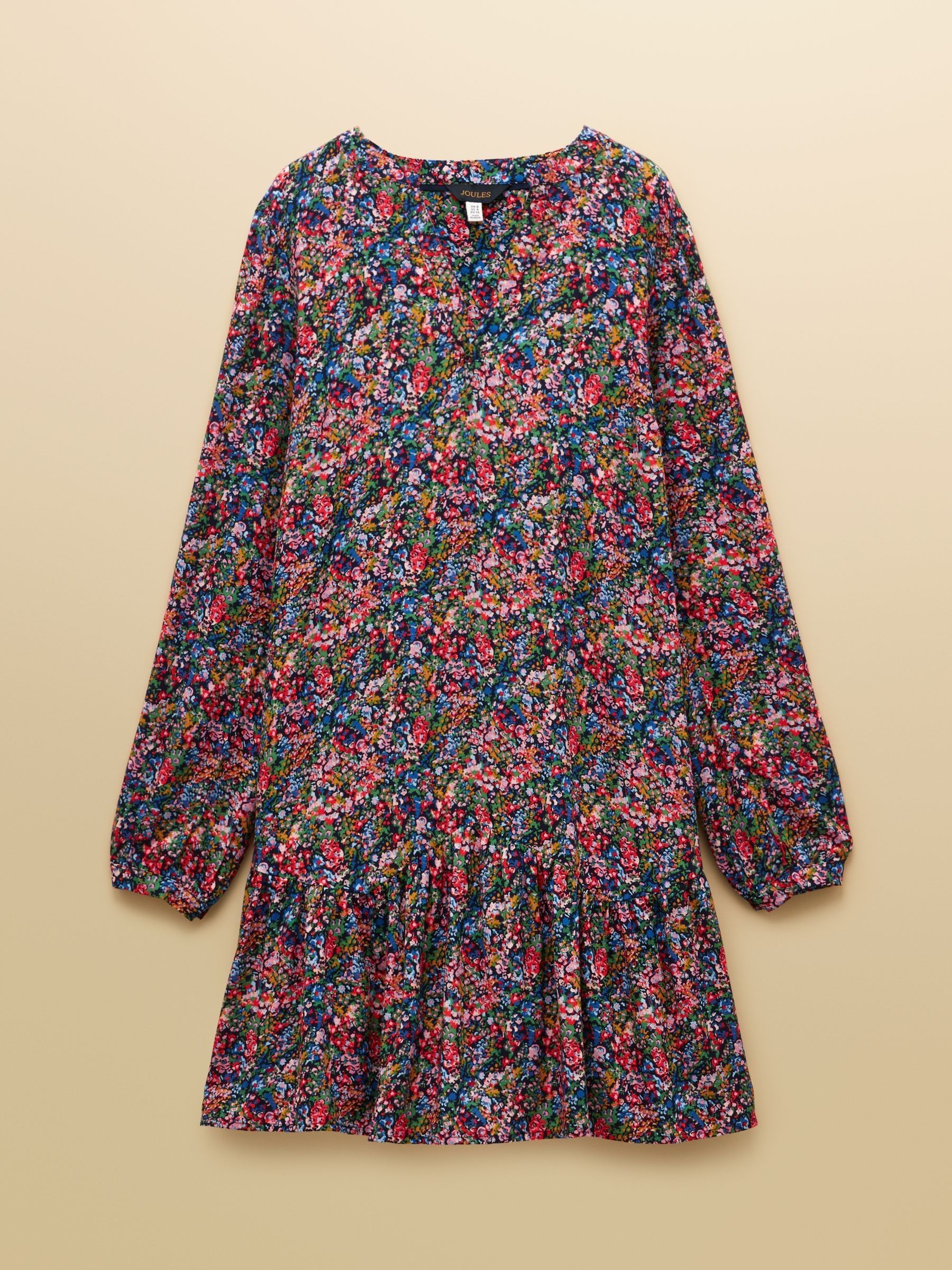 Scarlet Navy Ditsy V-Neck Dress with Dropped Waist - Image 7 of 7