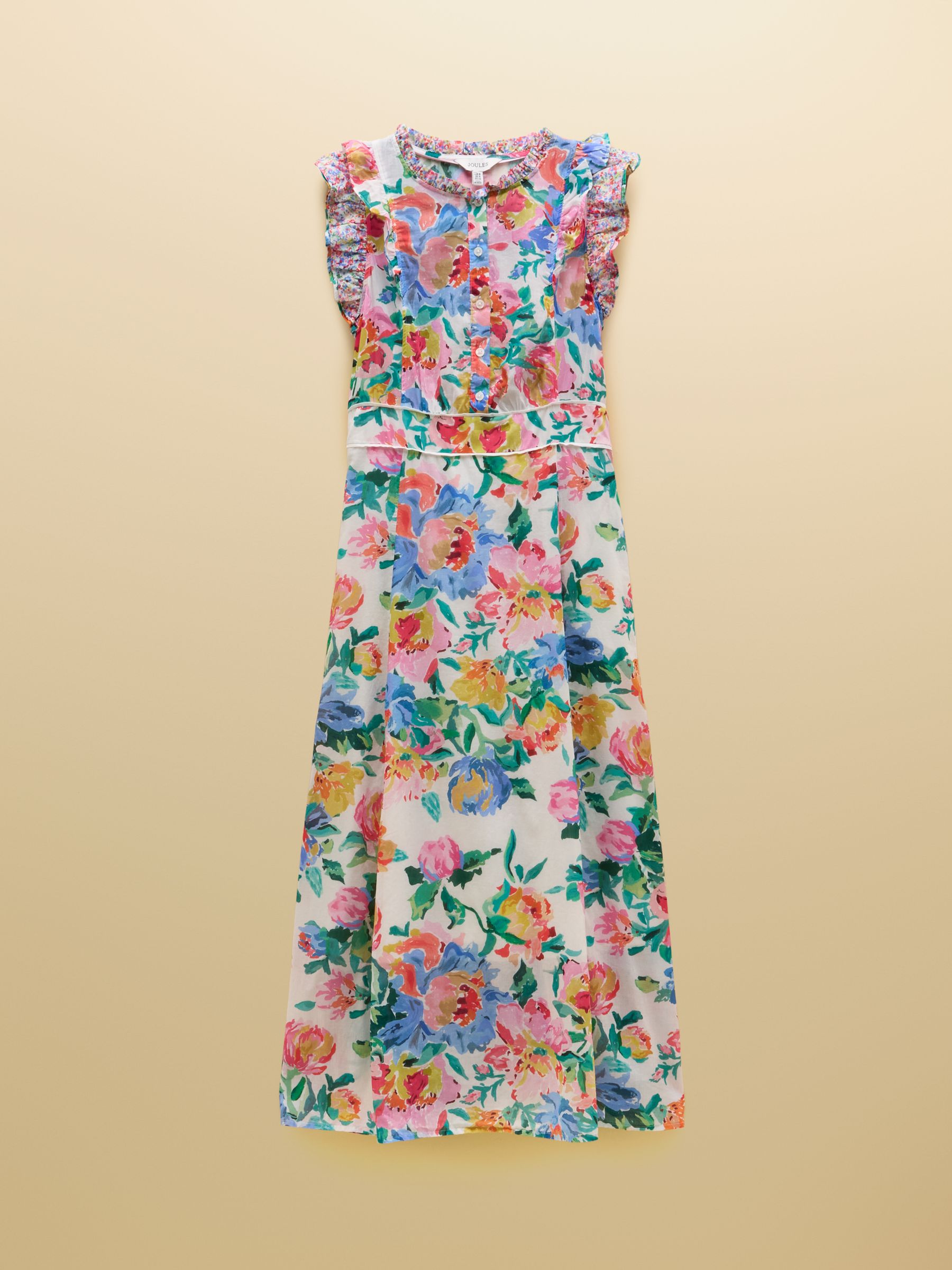 Samantha Multi/White Floral Woven Maxi Dress - Image 13 of 13 Samantha Multi/White Floral Woven Maxi Dress - Image 13 of 13
