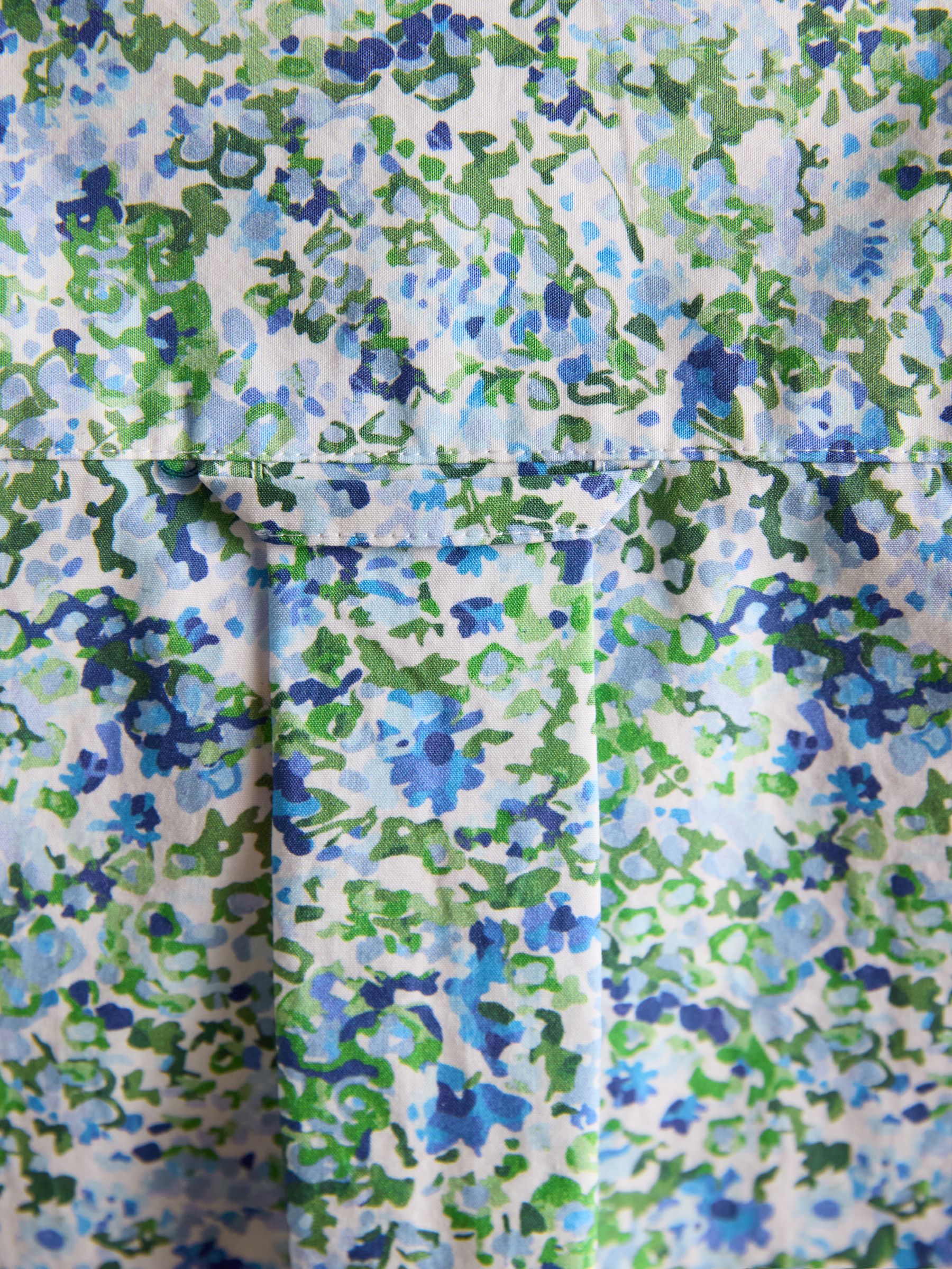 Boyfriend Fit Green Ditsy Poplin Shirt - Image 9 of 10