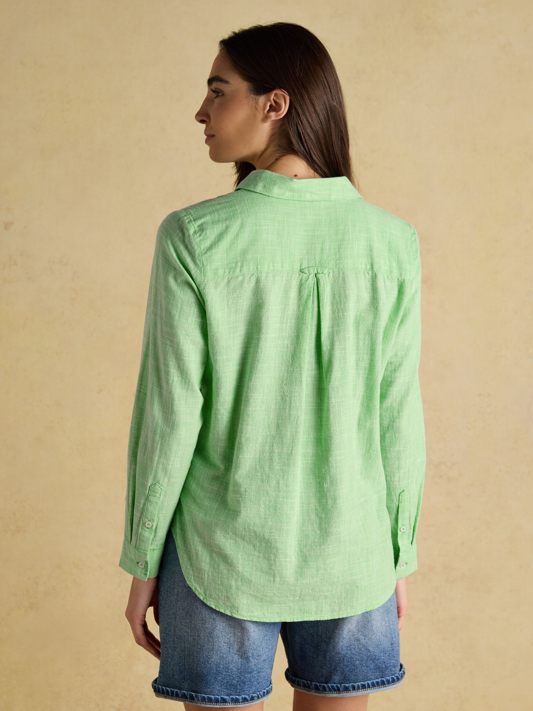 Ida Green Long Sleeve Cotton Shirt - Image 2 of 9