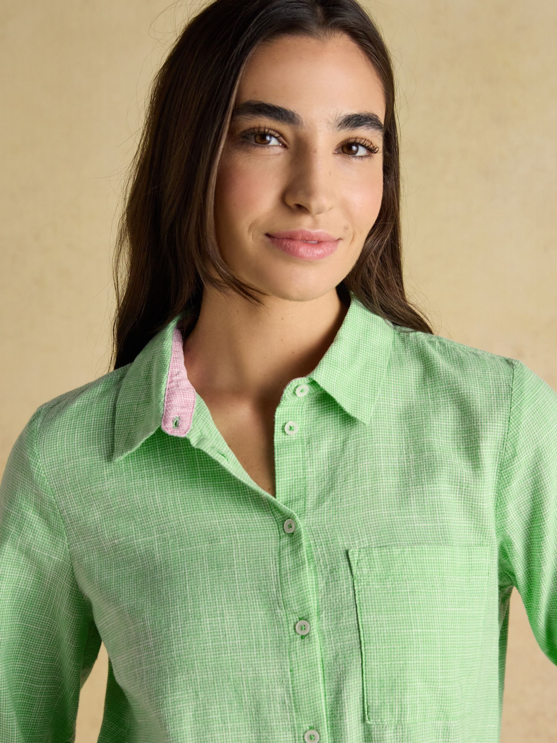 Ida Green Long Sleeve Cotton Shirt - Image 5 of 9