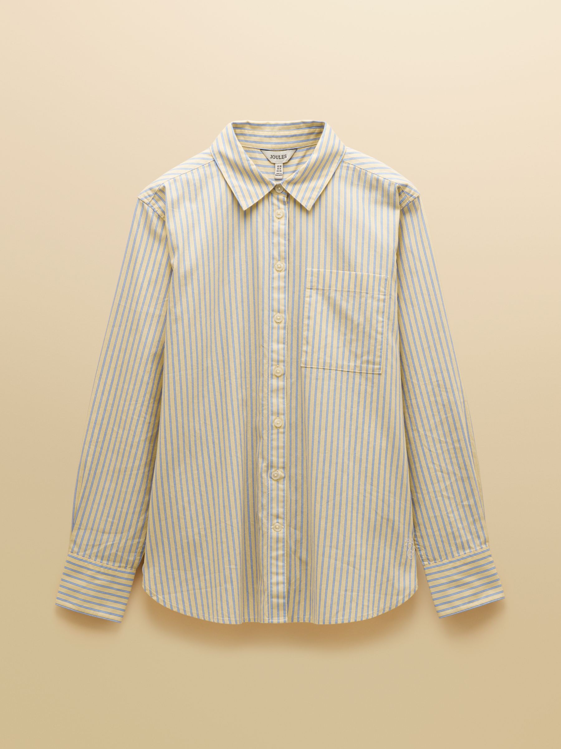 Boyfriend Fit Yellow Striped Oxford Shirt - Image 12 of 12
