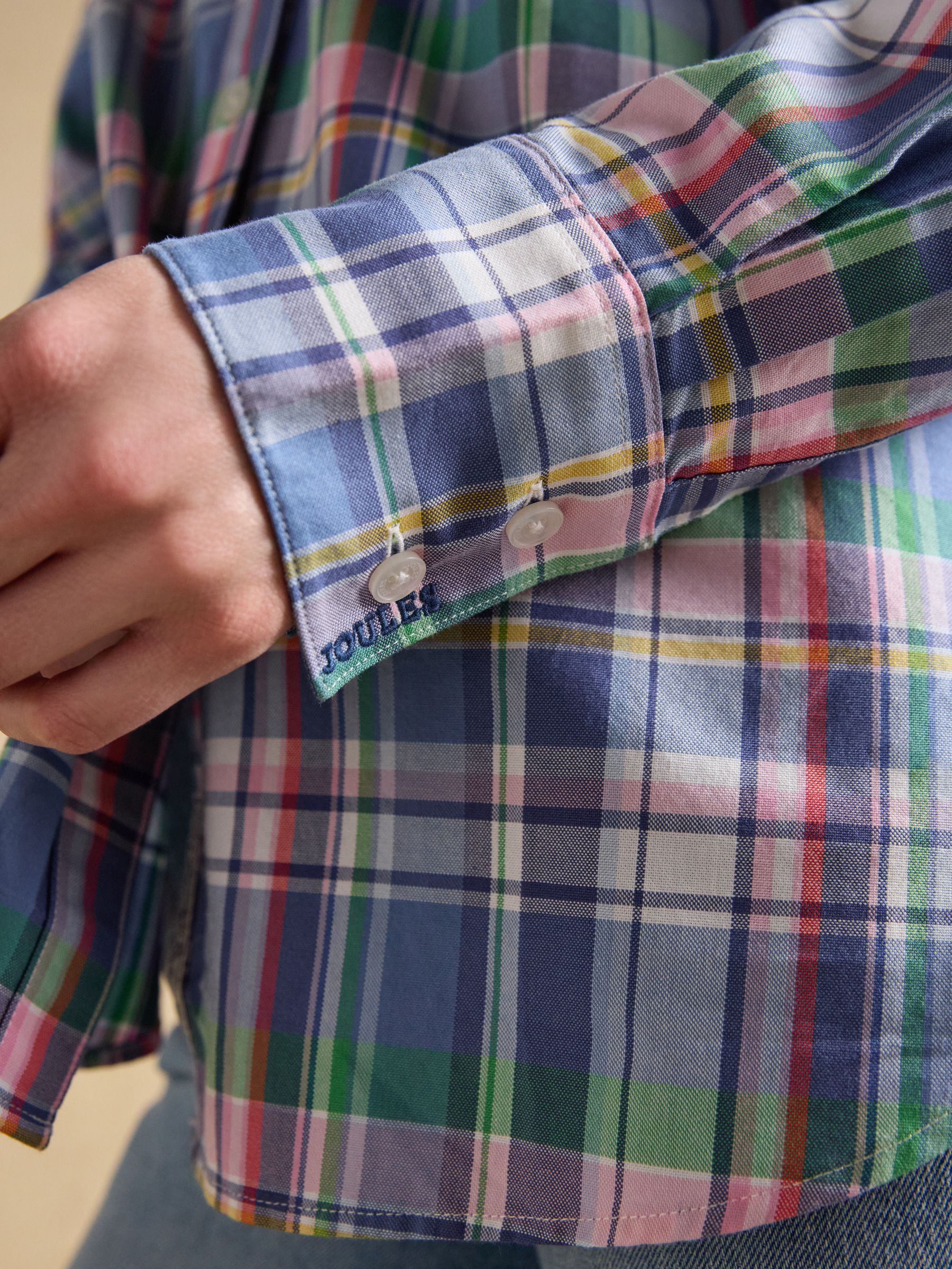 Boyfriend Fit Blue Checked Oxford Shirt - Image 7 of 8