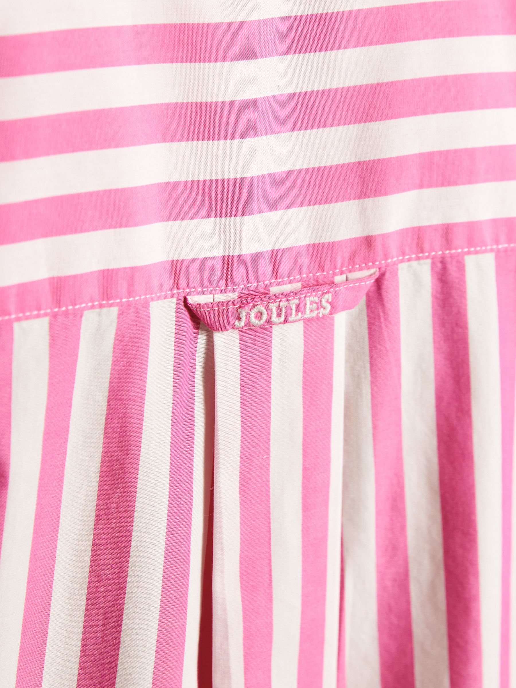 Kiera Pink Stripe Short Sleeve Relaxed Fit Shirt - Image 7 of 8