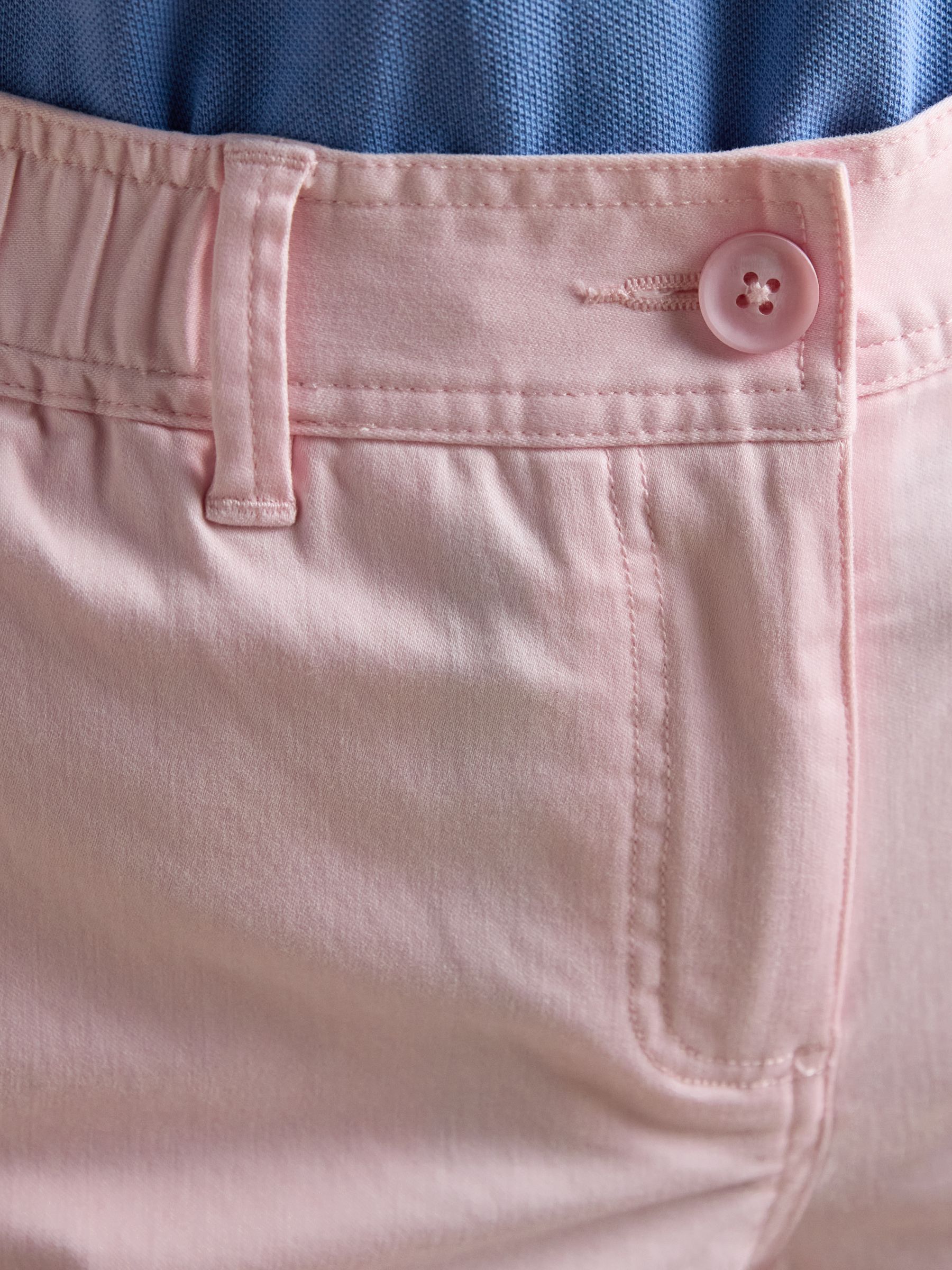 Pink Chino Shorts with Elasticated Waist - Image 4 of 7