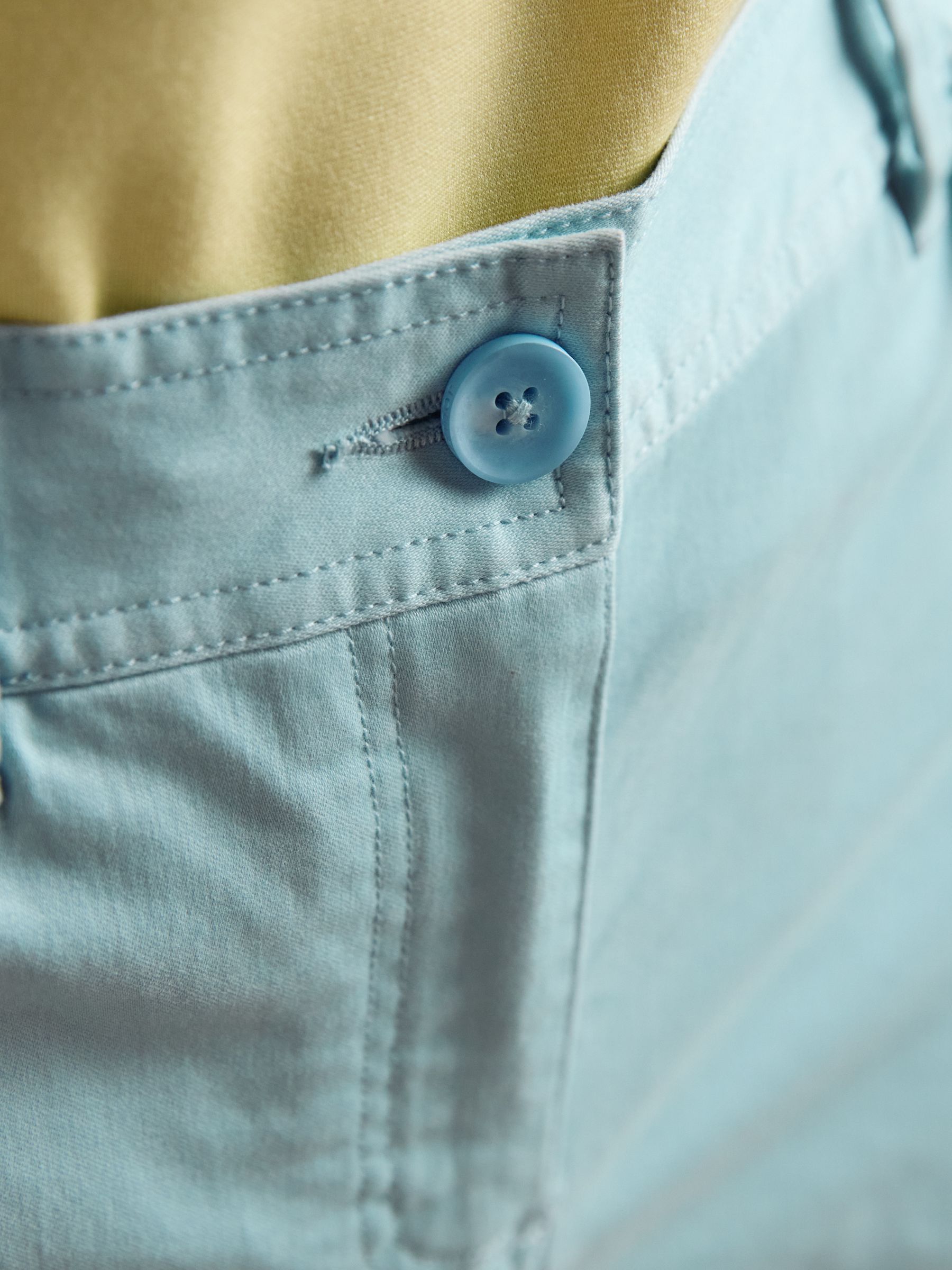 Blue Chino Shorts with Elasticated Waist - Image 3 of 7