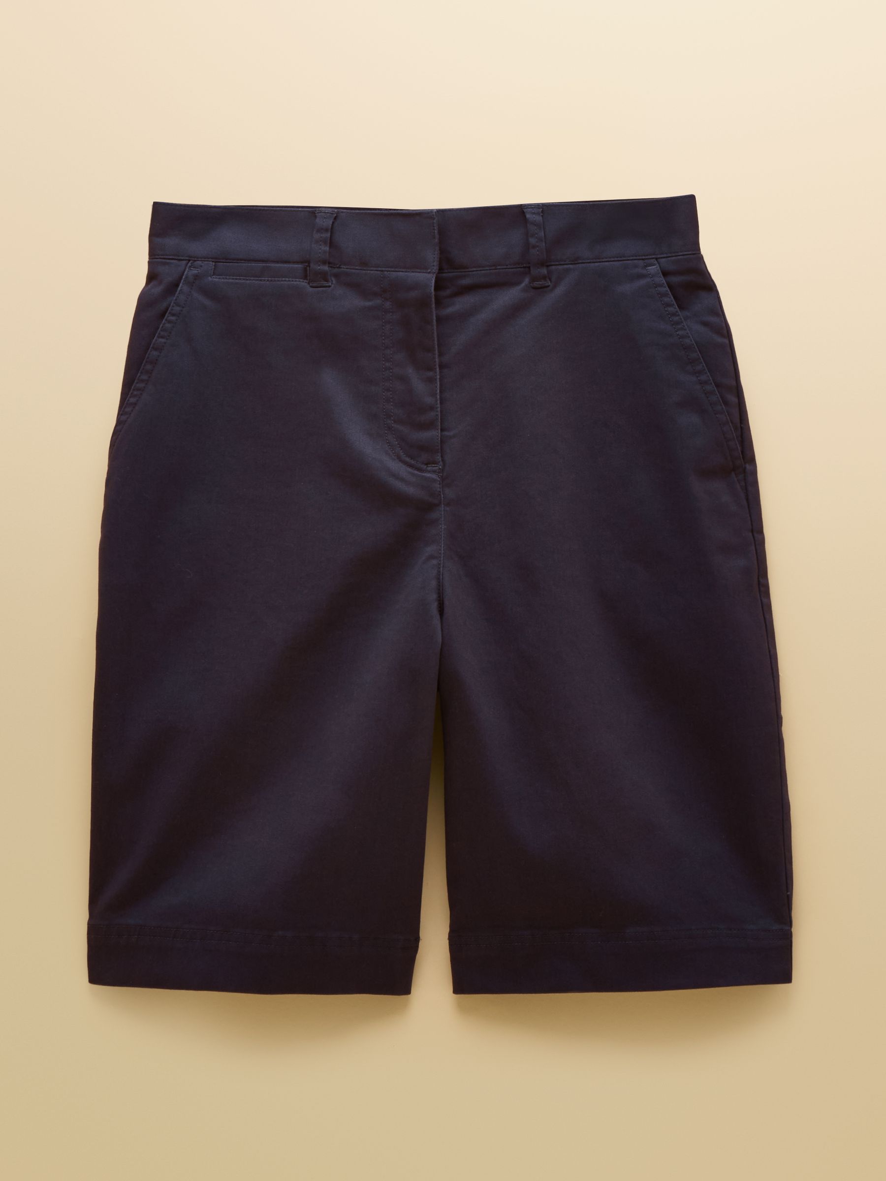 Navy Bermuda Chino Shorts With Elasticated Waist - Image 6 of 6