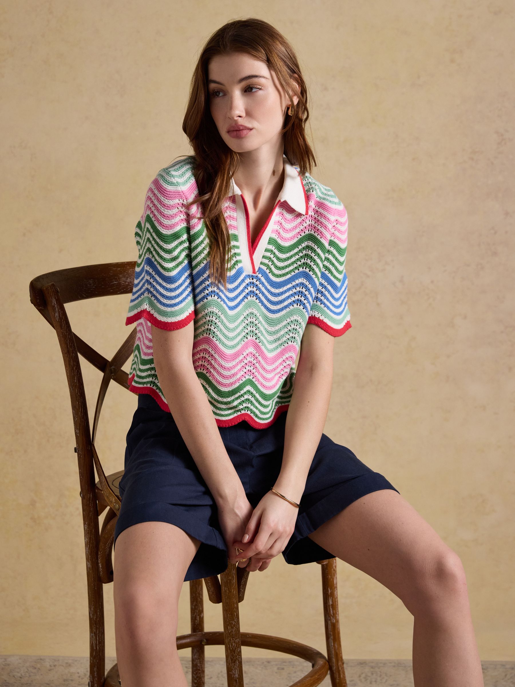 Bay Navy Smart Tailored Shorts - Image 6 of 7