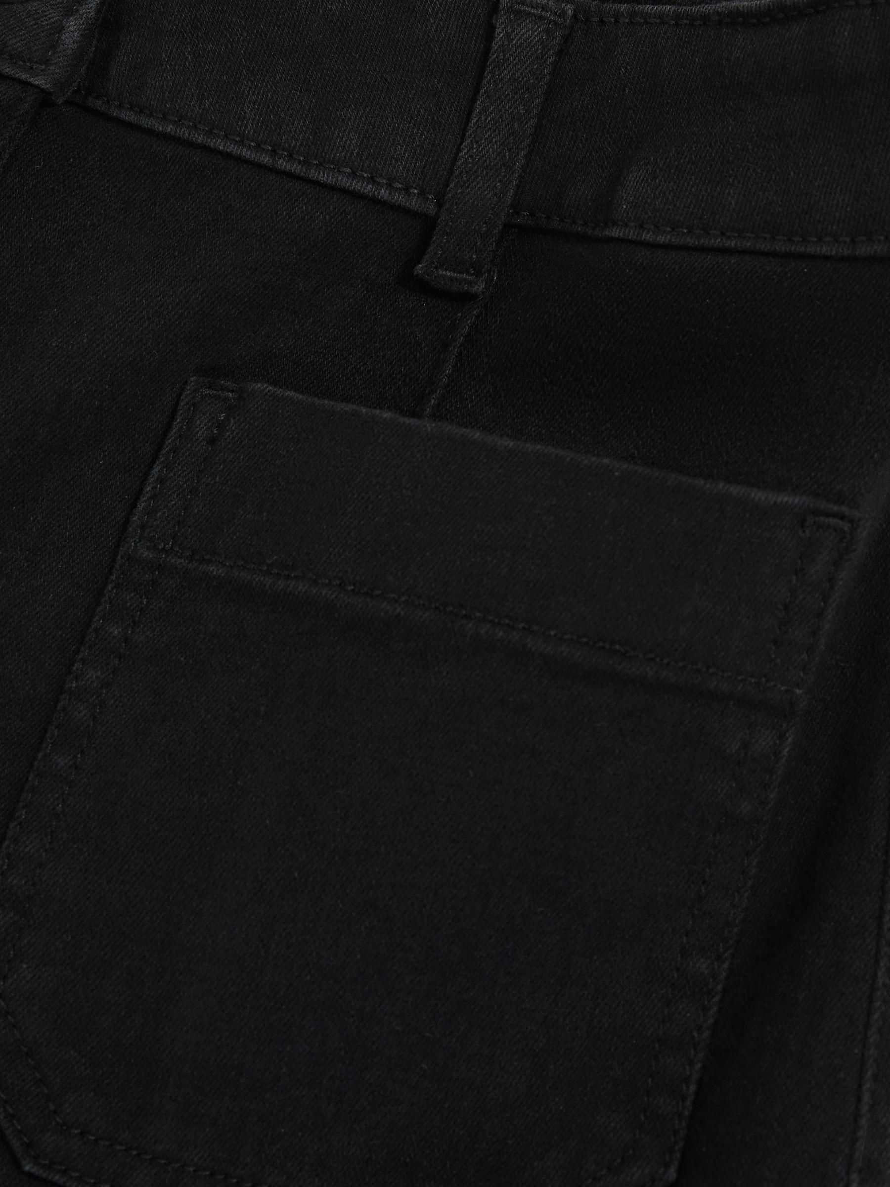 Petite Patch-Pocket Flared Jeans in Black - image 2