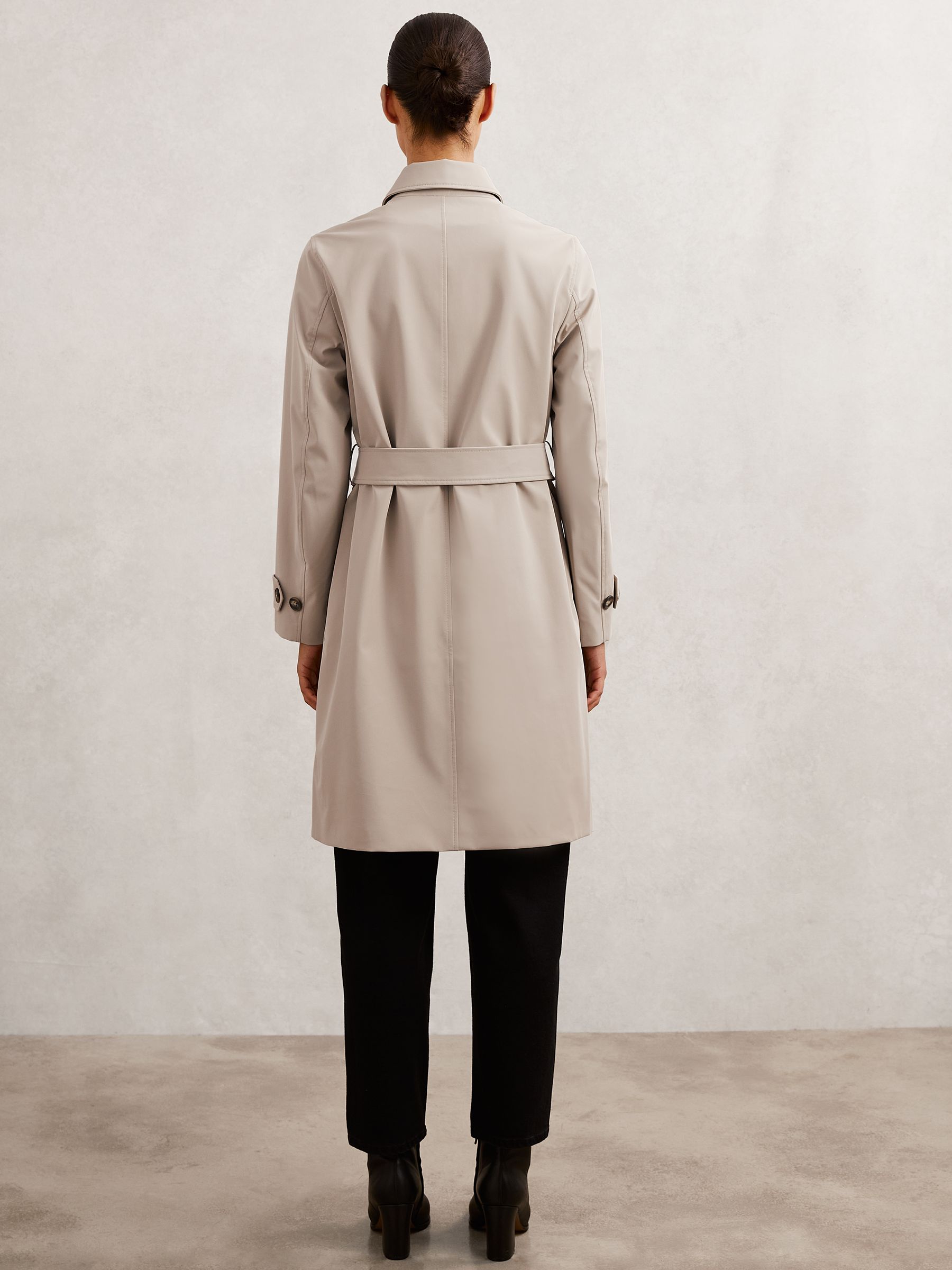 Petite Hybrid Removable Over Coat in Neutral - Image 7 of 9