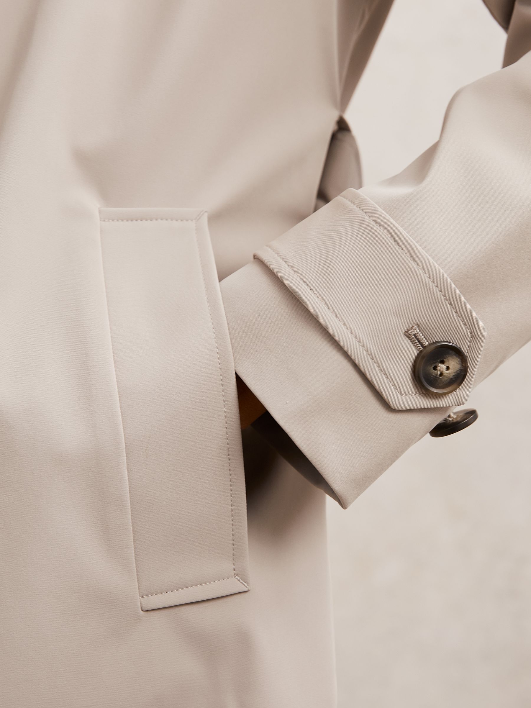 Hybrid Removable Over Coat in Neutral - Image 3 of 8