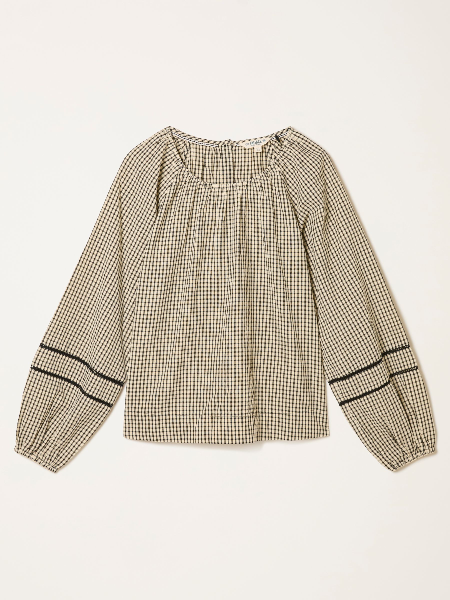 Dawn Ivory Regular Gingham Blouse - Image 5 of 5 Dawn Ivory Regular Gingham Blouse - Image 5 of 5