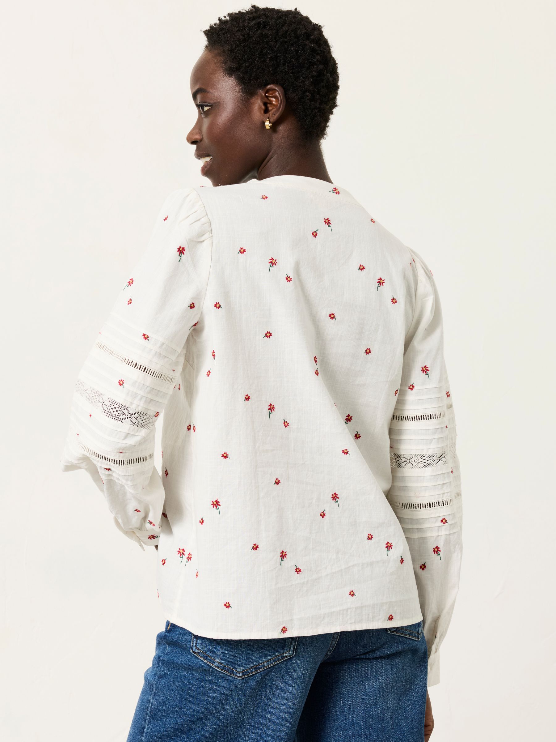 Jane Ivory Regular Embroidered Shirt - Image 2 of 6