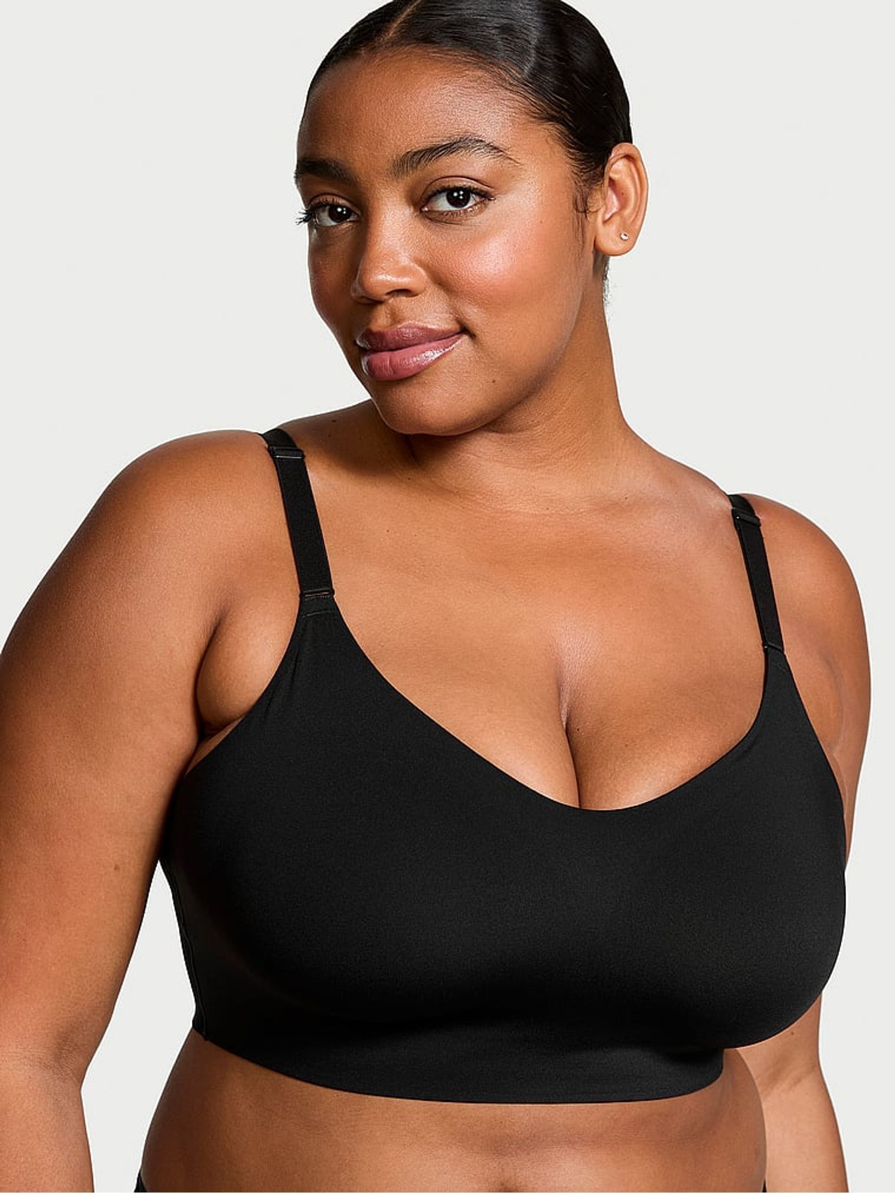 Black Elevate™ Stretch Comfort Low Impact Sports Bra | Victoria's