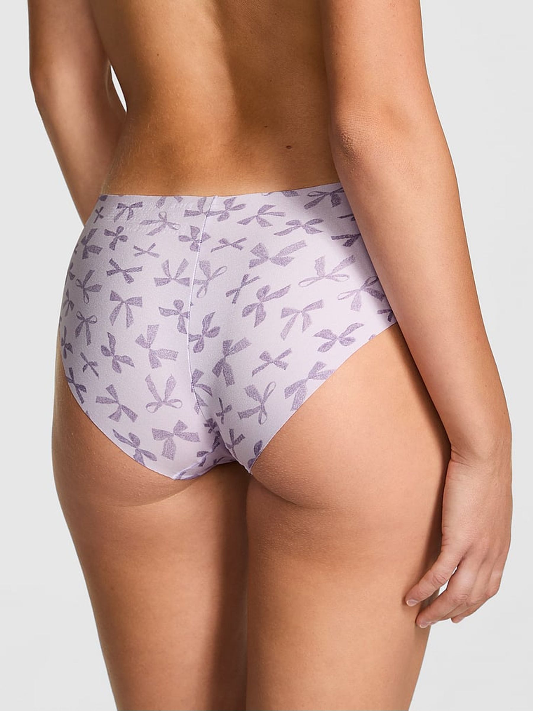 Purple Bow Print Hipster No Show Knickers - Image 2 of 2