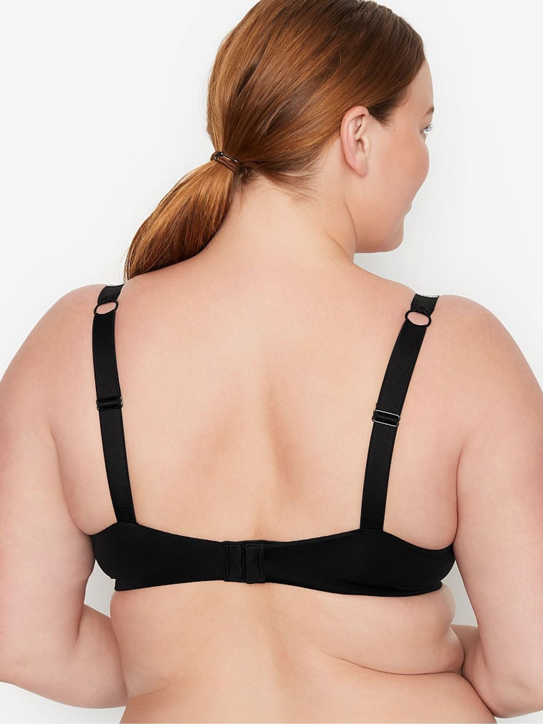Black Add 2 Cups Bomshell Shine Strap Bra - Image 2 of 4