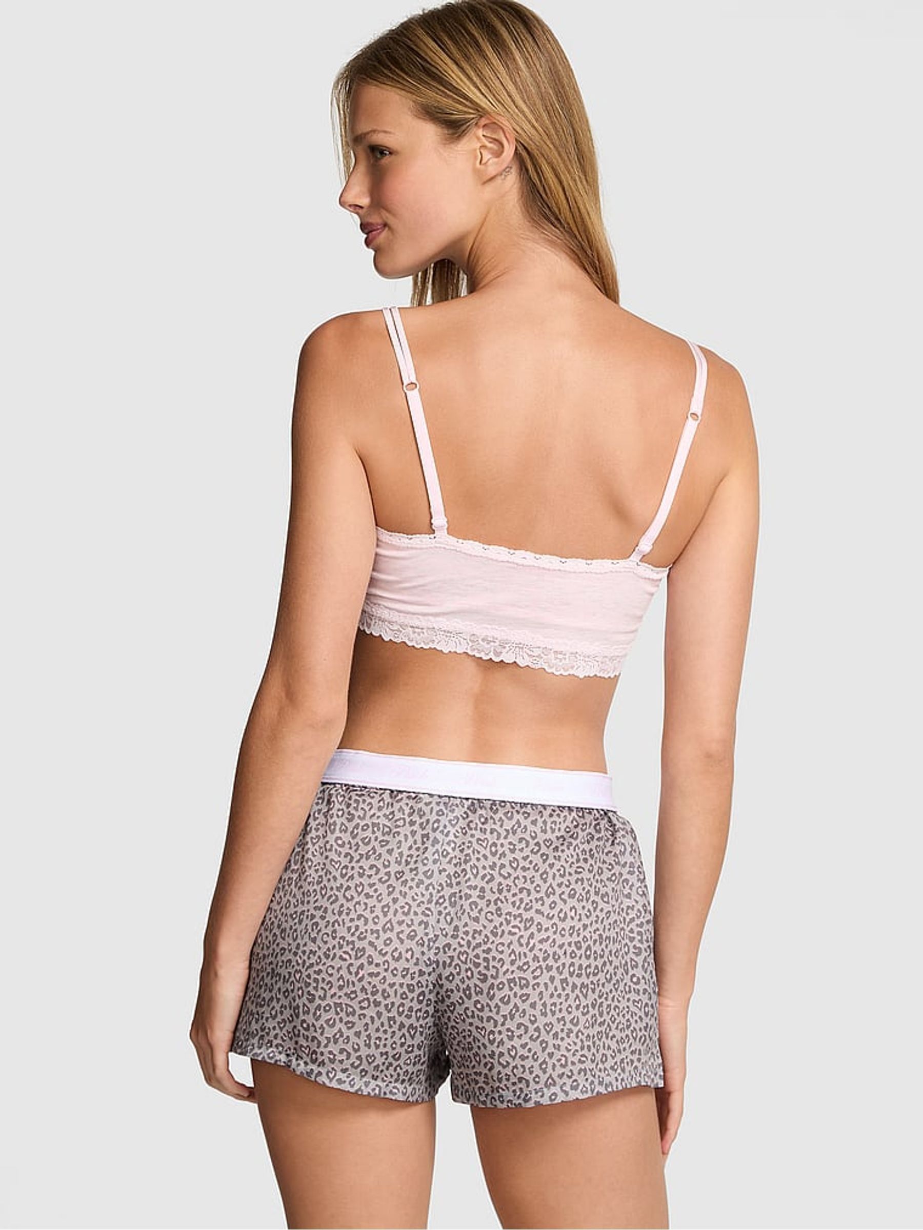Lilac Purple Leopard Pyjama Bottoms - Image 2 of 2