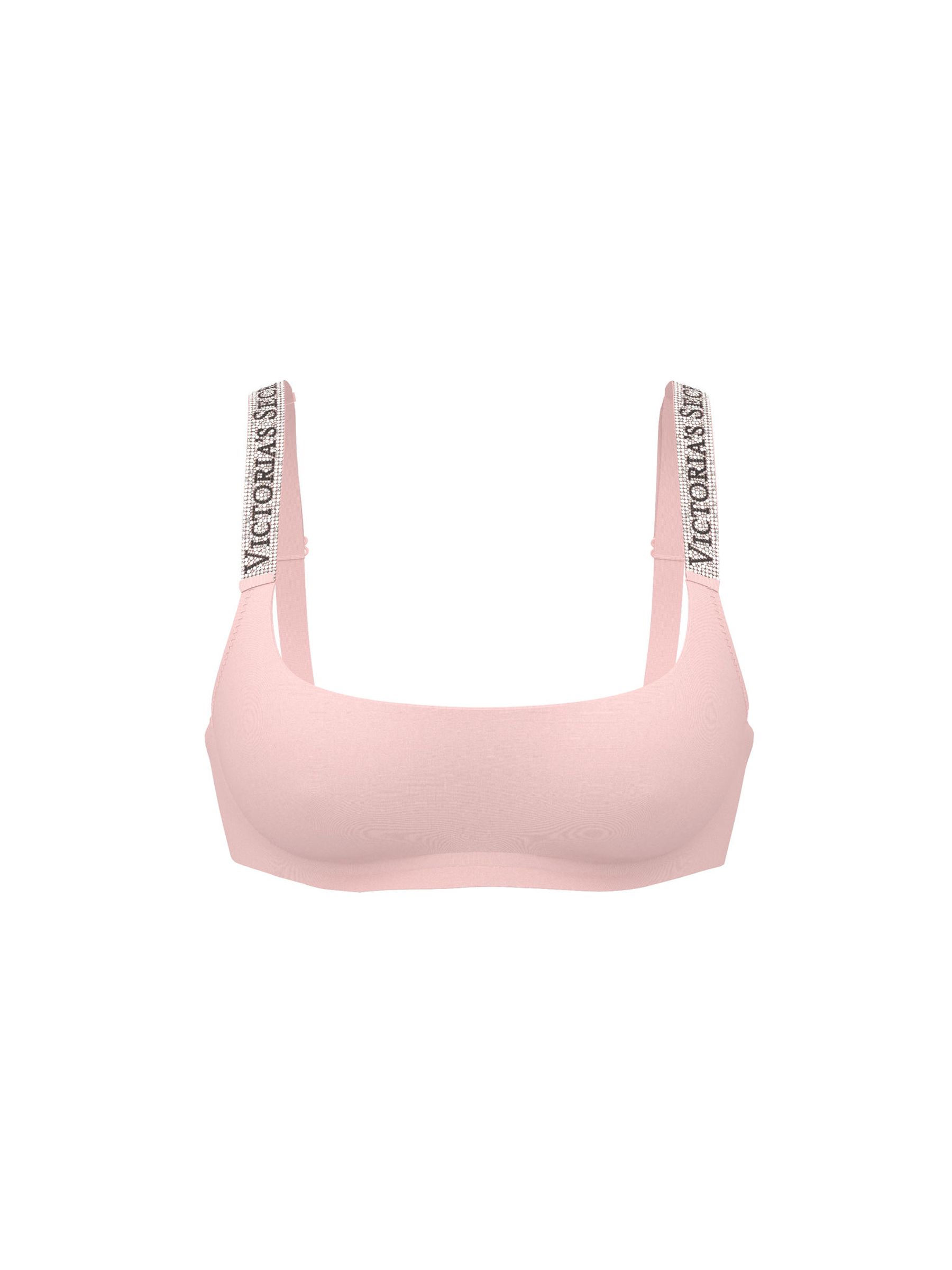 Angel Pink Shine Strap Scoop Bralette - Image 1 of 2